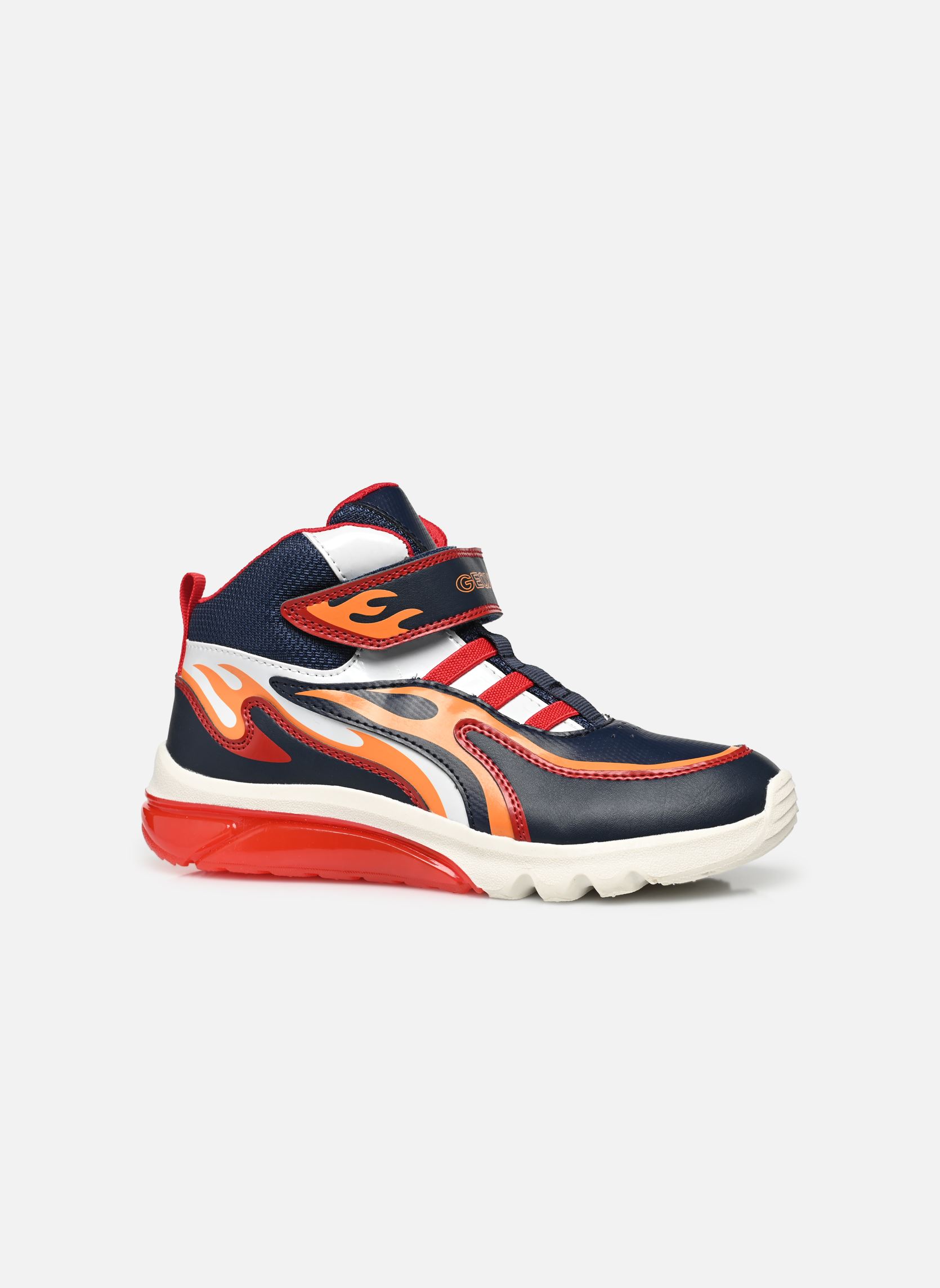 Baskets hautes J Ciberdron Boy garçon multicolore Geox Baskets hautes J Ciberdron Boy garçon multicolore Bleu Marine / Rouge