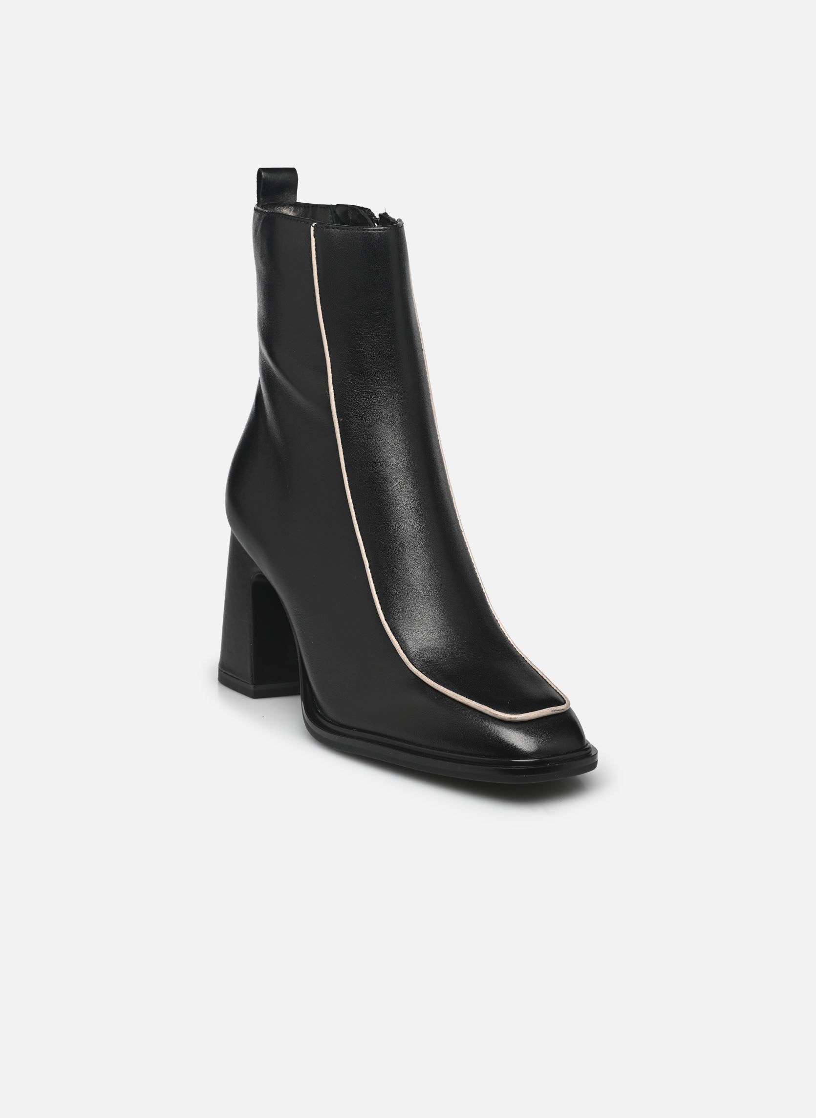 Enkellaarzen en boots 25038-43 dames zwart NEWD. Enkellaarzen en boots 25038-43 dames zwart BLACK COMB