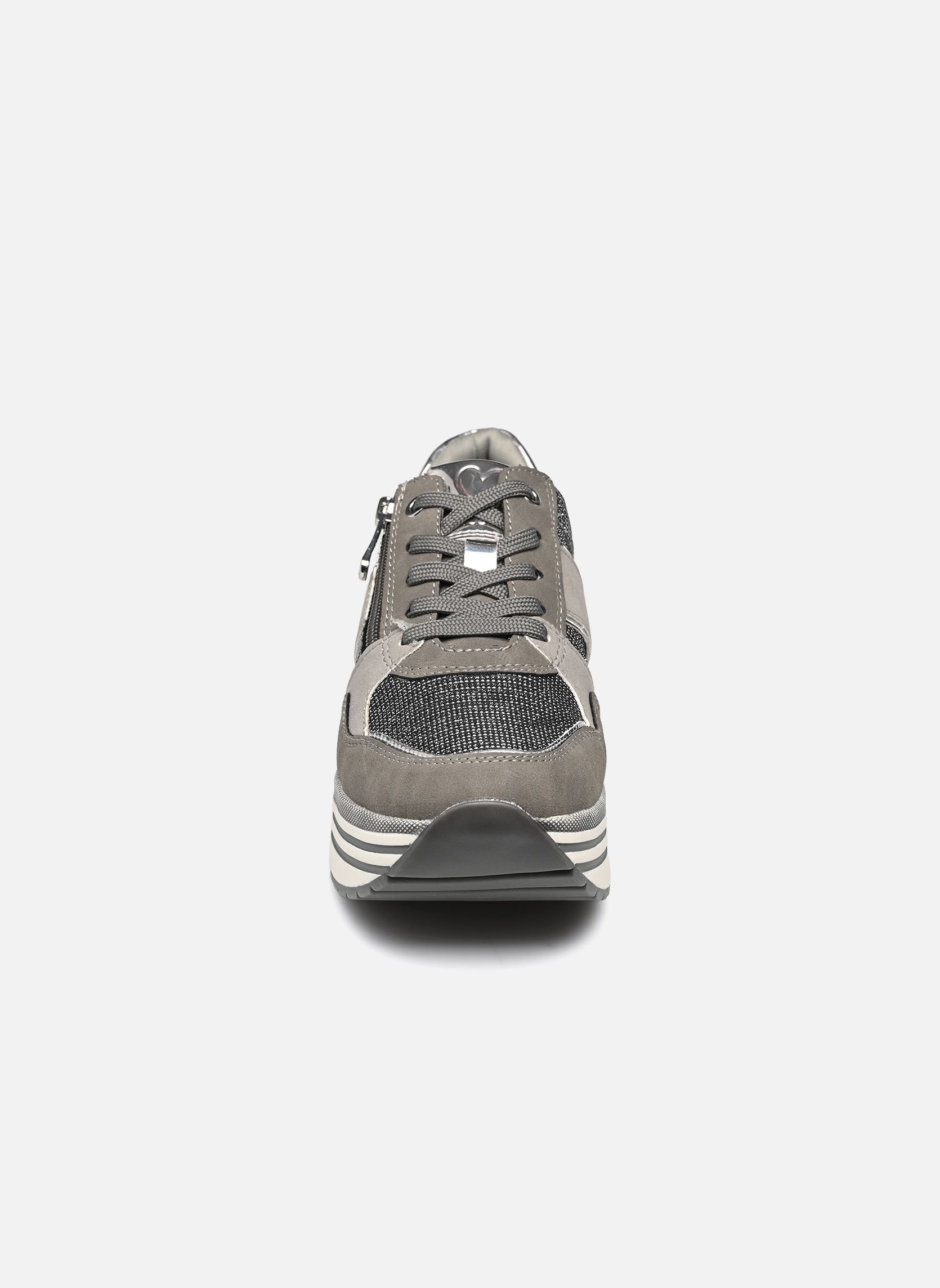 Sleehak sneakers 23721-43 dames grijs Marco Tozzi Sleehak sneakers 23721-43 dames grijs DK.GREY COMB