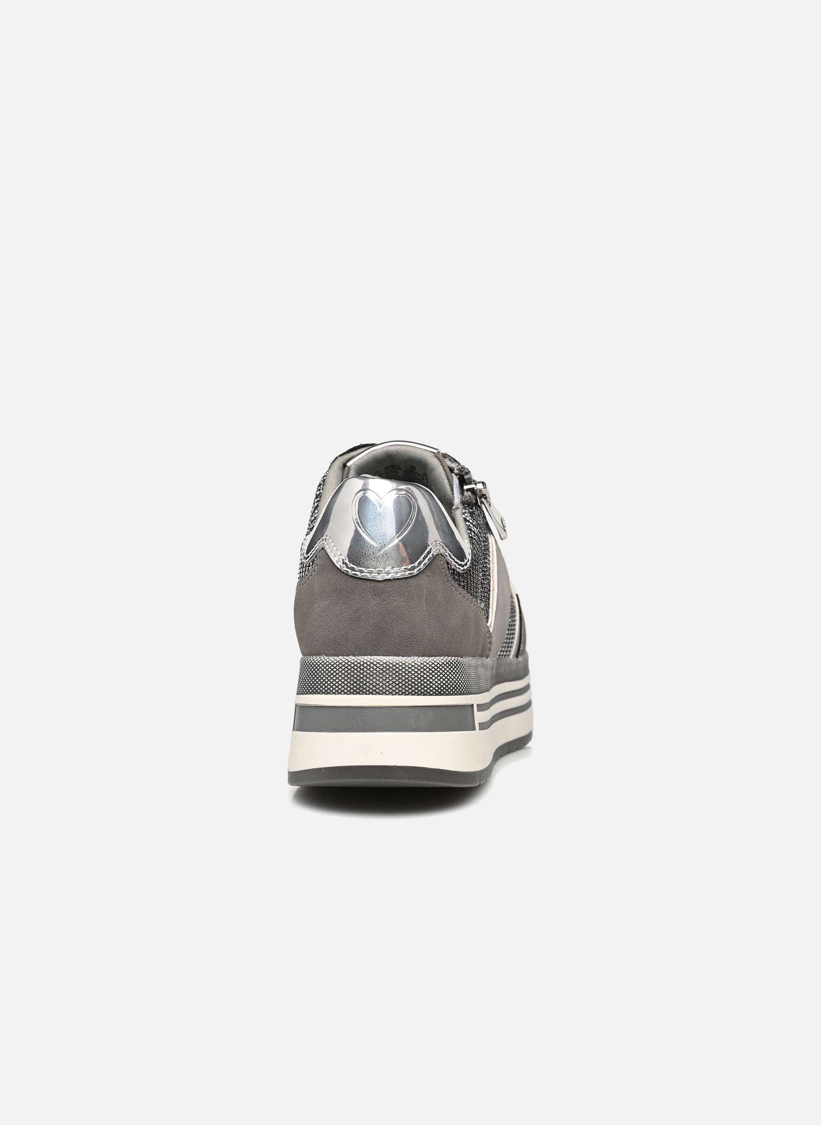 Sleehak sneakers 23721-43 dames grijs Marco Tozzi Sleehak sneakers 23721-43 dames grijs DK.GREY COMB