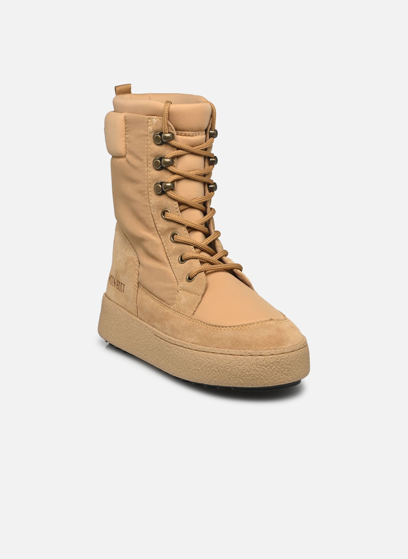 Geschnürte Stiefeletten MB LTRACK COMBAT BOOT damen beige Moon Boot Geschnürte Stiefeletten MB LTRACK COMBAT BOOT damen beige L003 SAND