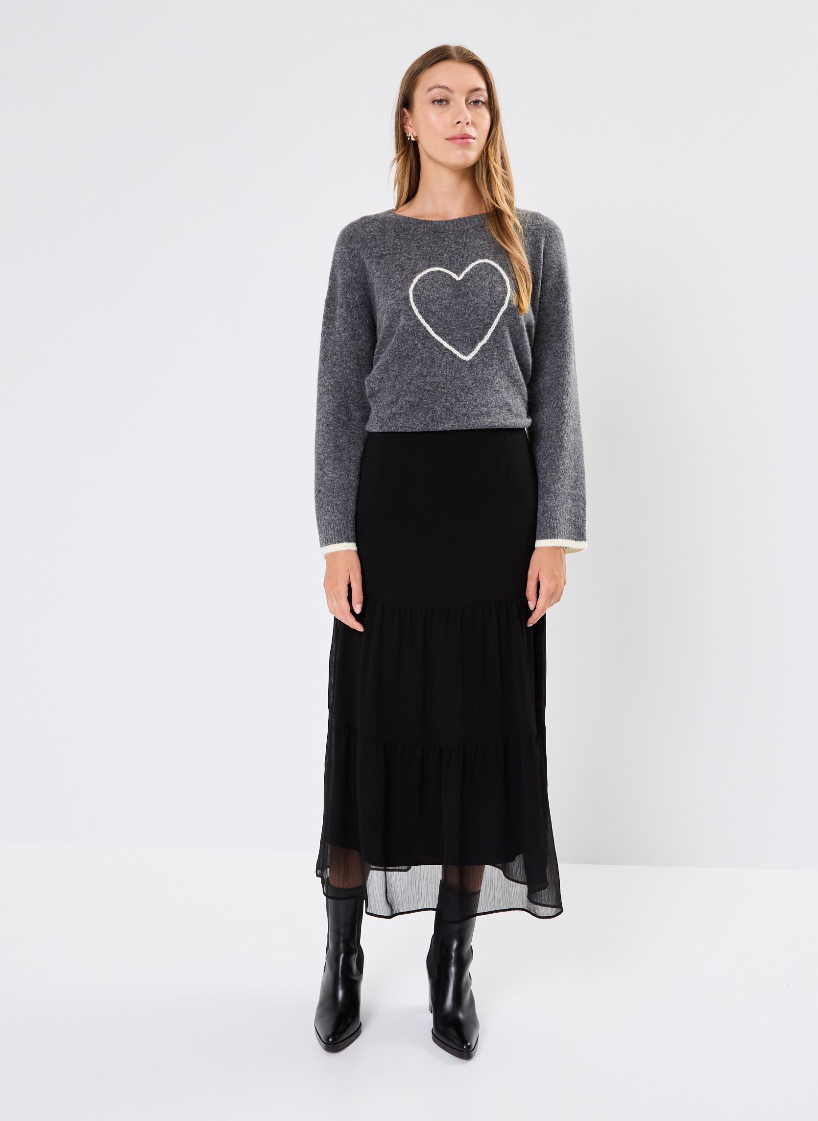 Lange Röcke BZ27245 damen schwarz IKKS Women Lange Röcke BZ27245 damen schwarz NOIR