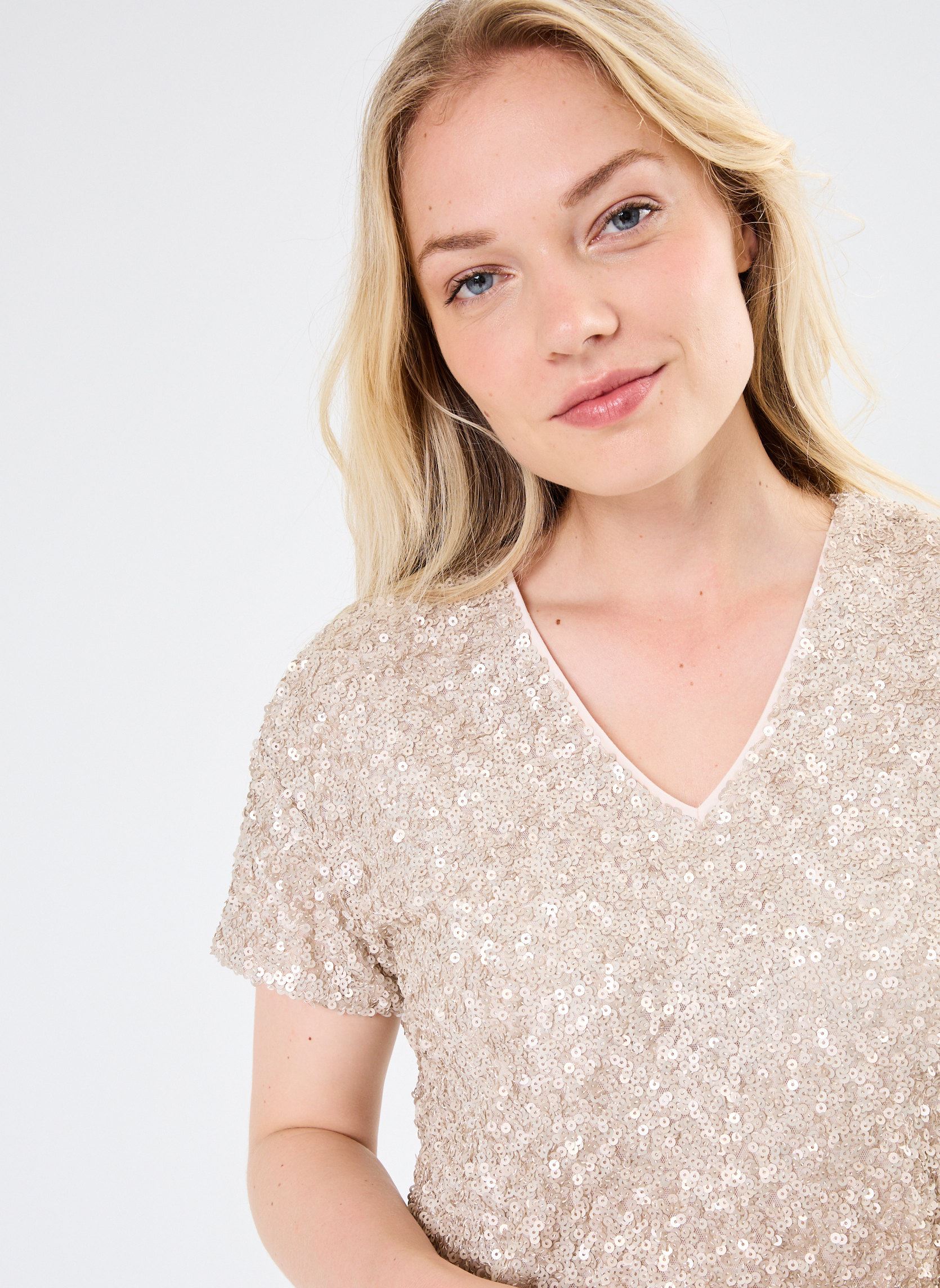 Kleider BZ30205 damen gold und bronze IKKS Women Kleider BZ30205 damen gold und bronze FOG