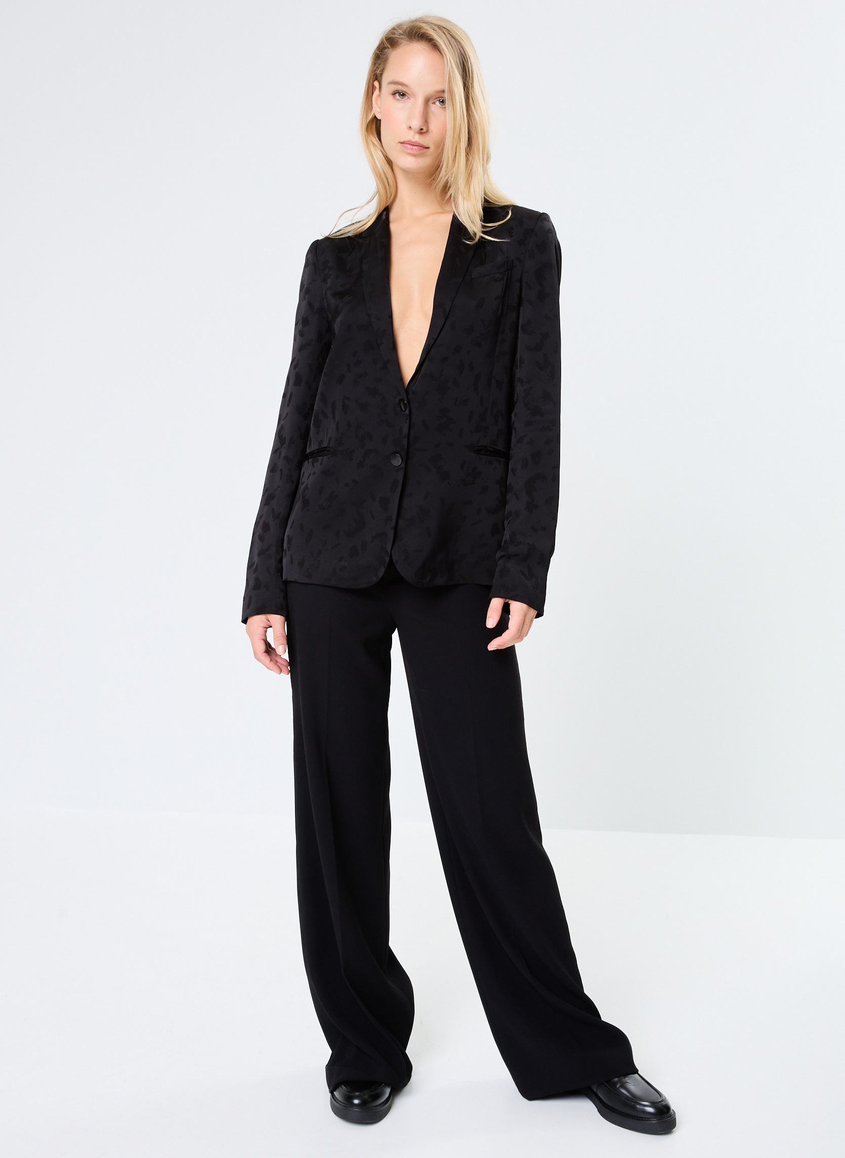 Vestes de blazer BZ40105 femme noir IKKS Women Vestes de blazer BZ40105 femme noir NOIR