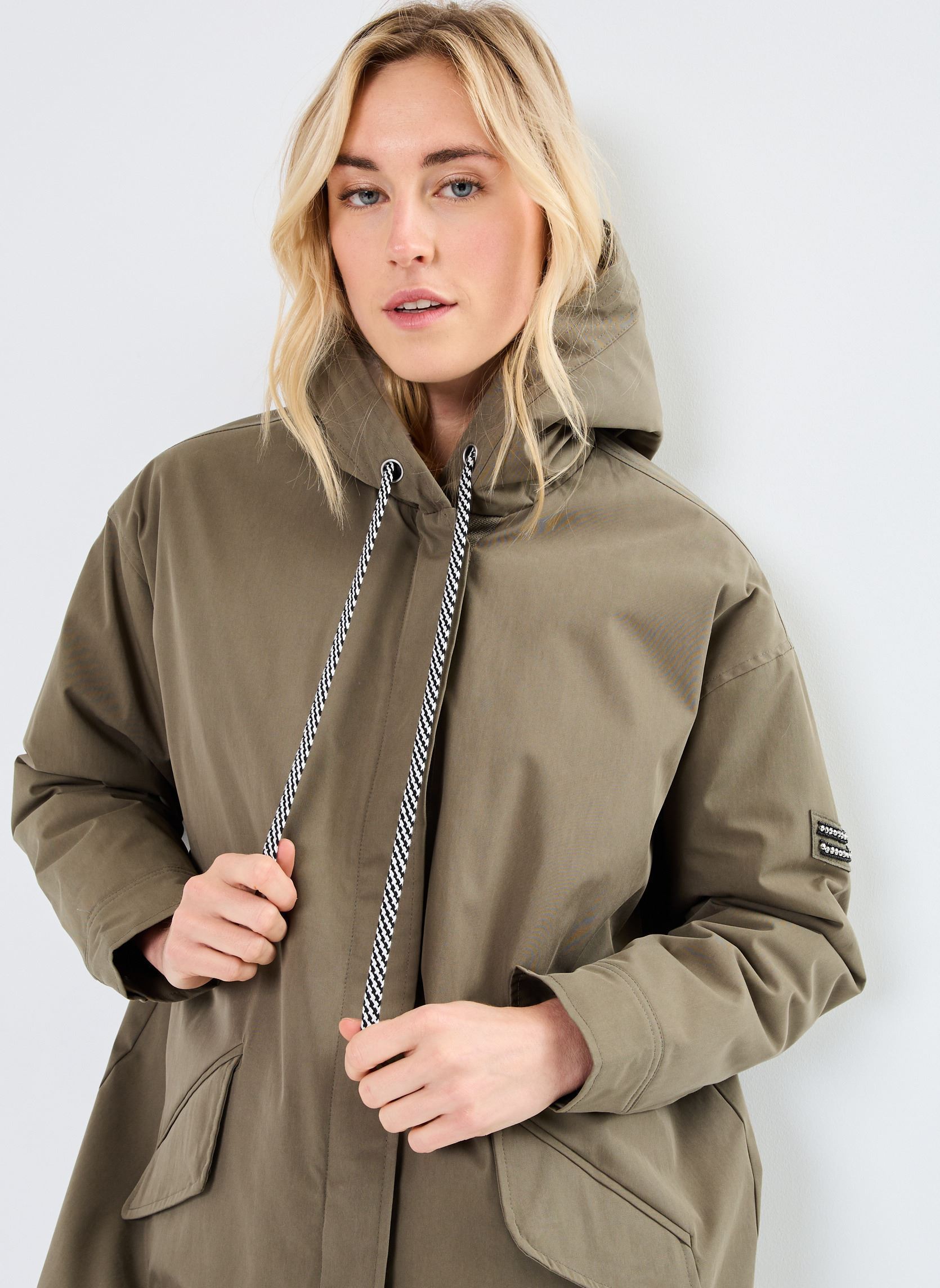 Parkas BZ42015 damen grün IKKS Women Parkas BZ42015 damen grün KAKI