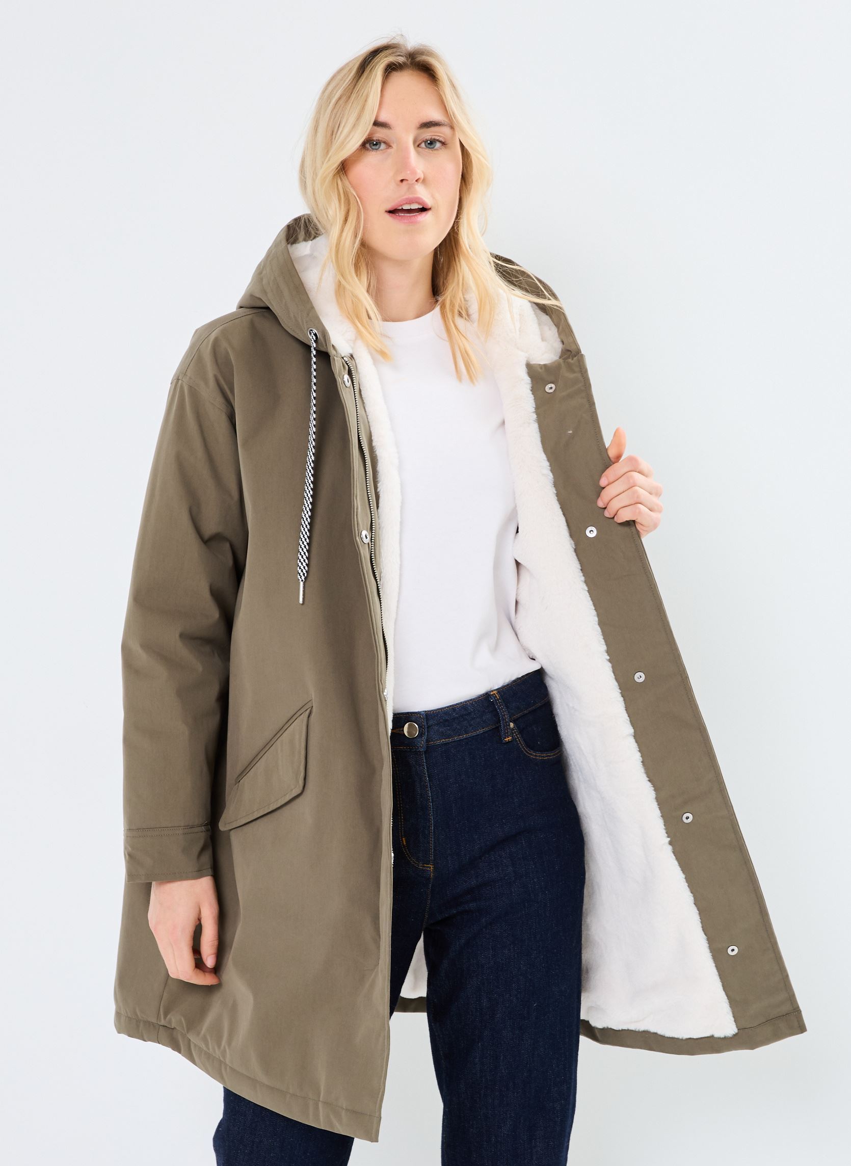 Parkas BZ42015 damen grün IKKS Women Parkas BZ42015 damen grün KAKI