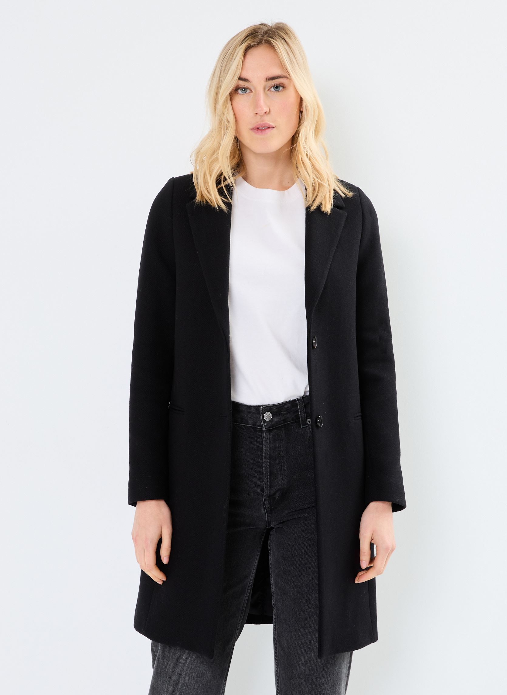 Manteaux BZ44125 femme noir IKKS Women Manteaux BZ44125 femme noir NOIR
