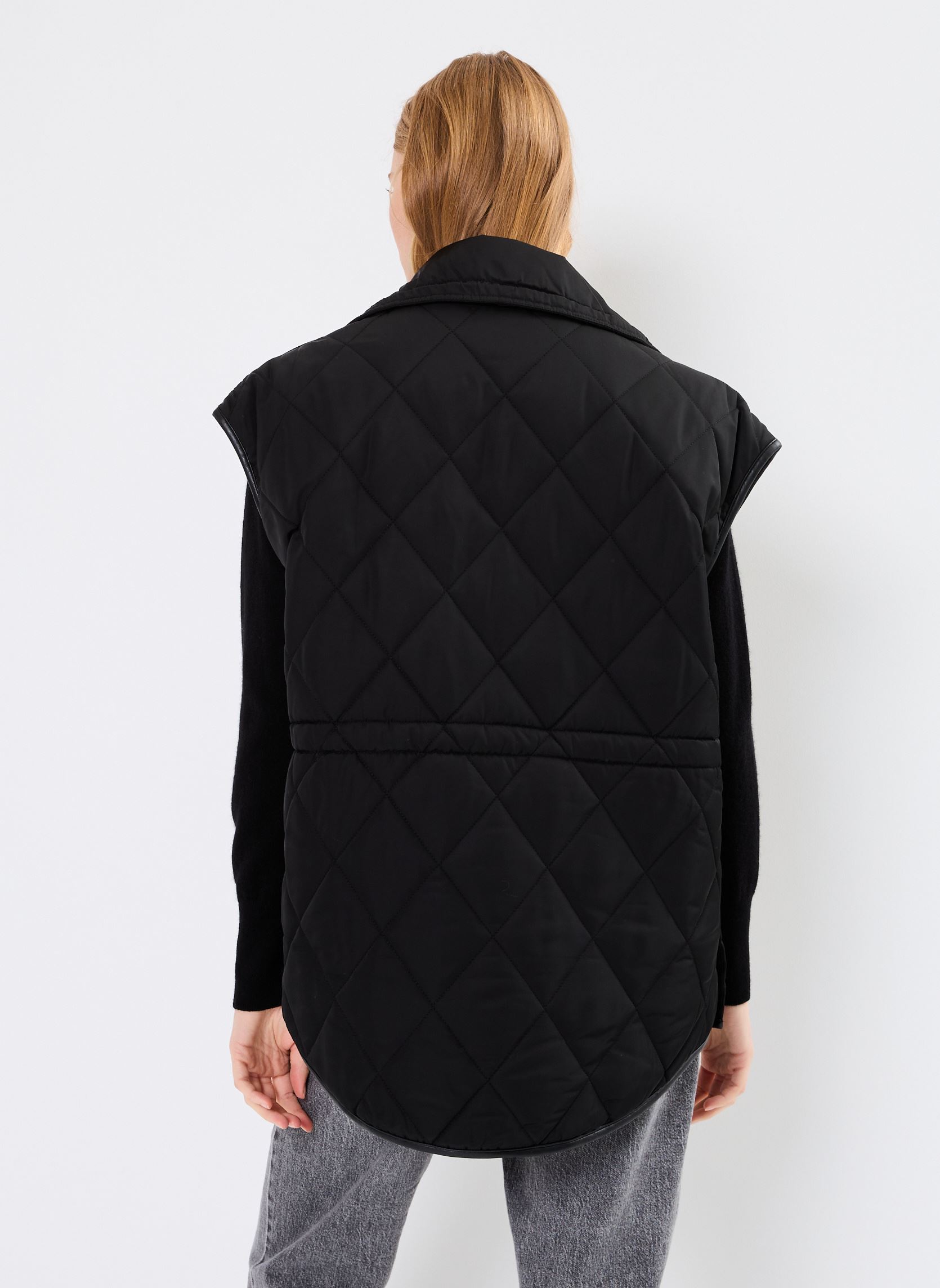 Vestes sans manches BZ45055 femme noir IKKS Women Vestes sans manches BZ45055 femme noir NOIR