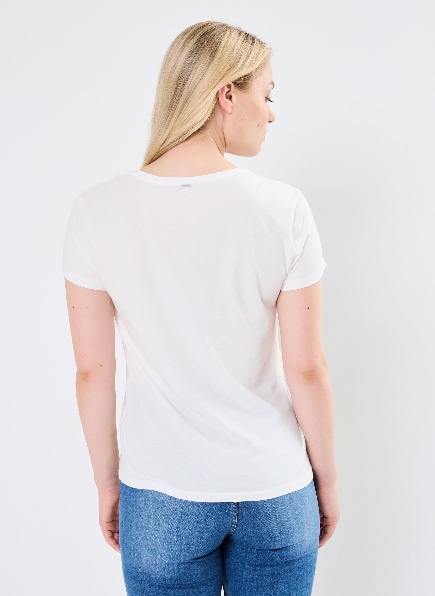 Tee-shirts manches courtes BZ10345 femme blanc IKKS Women Tee-shirts manches courtes BZ10345 femme blanc ECRU