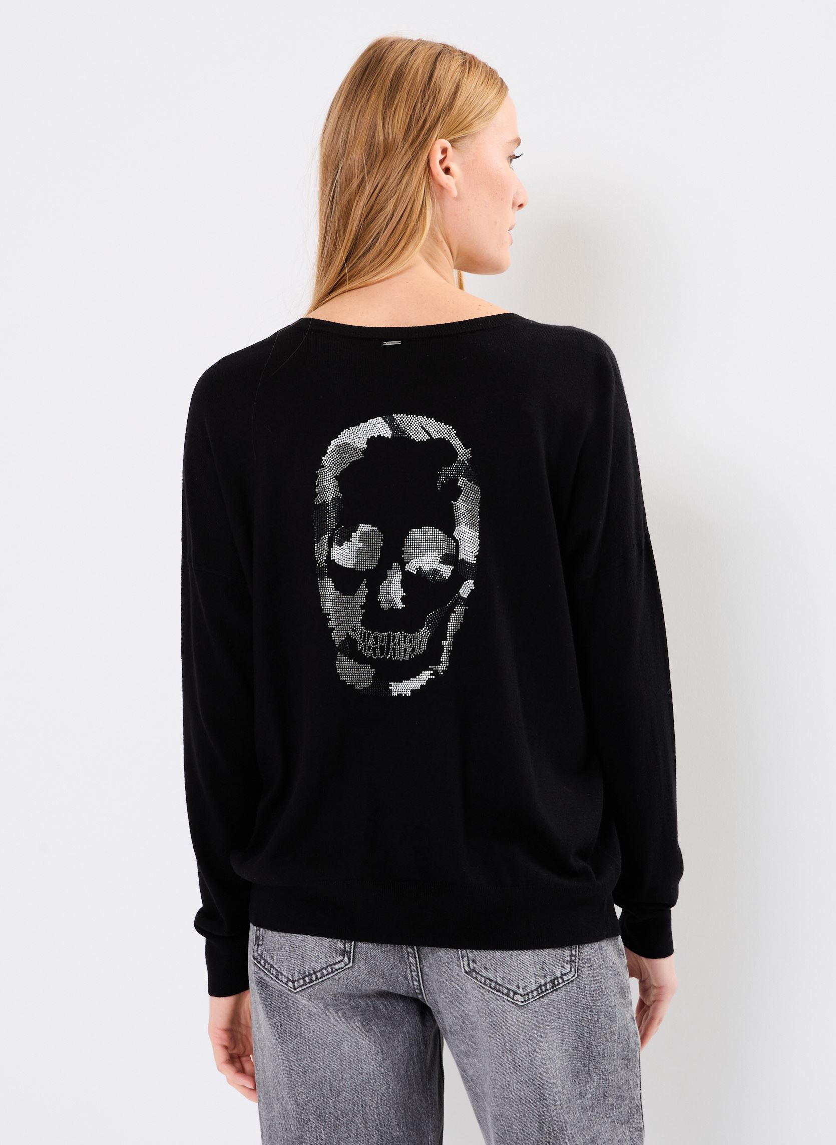 Pulls BZ18115 femme noir IKKS Women Pulls BZ18115 femme noir NOIR