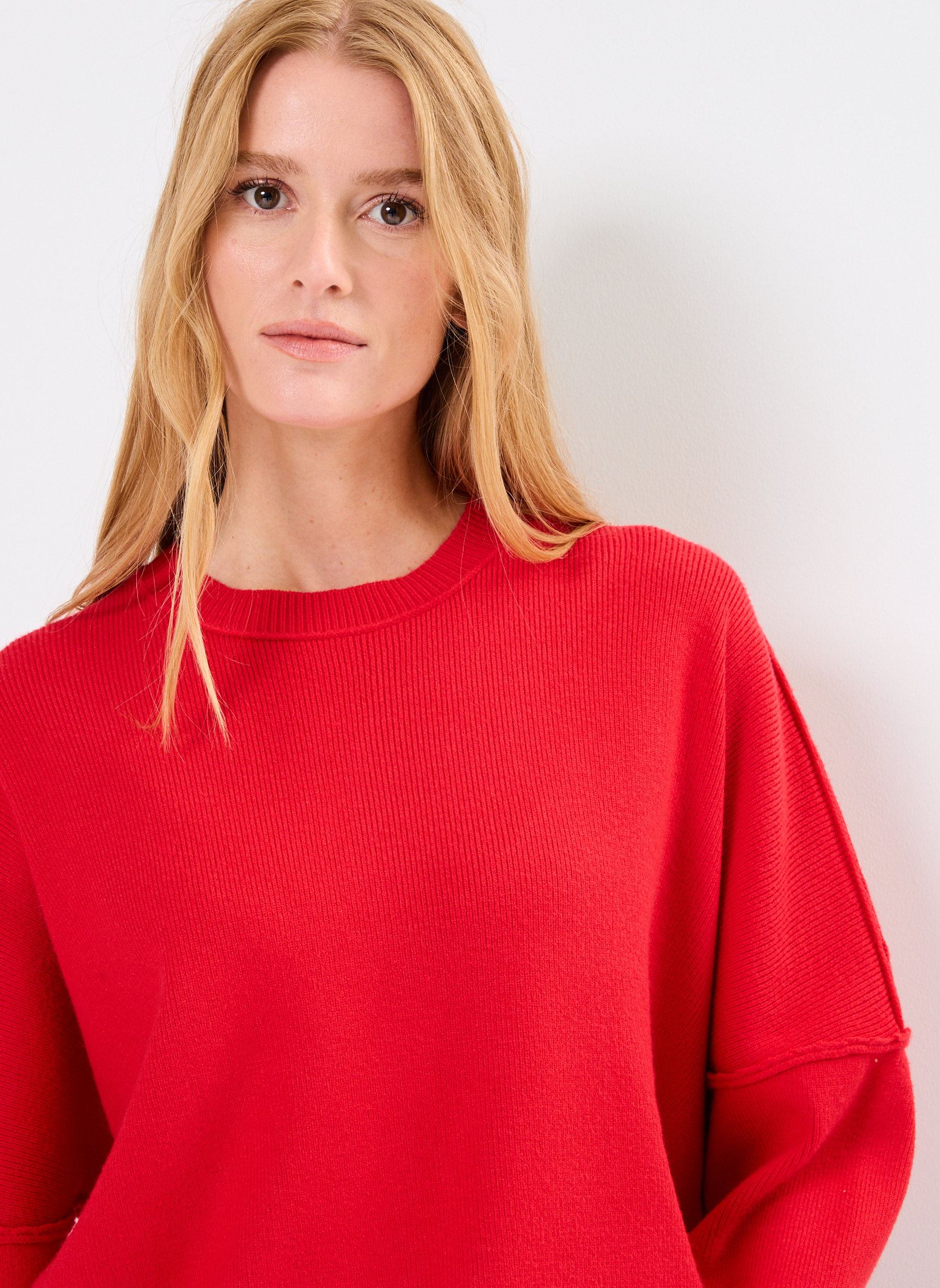 Pulls BZ18335 femme rouge IKKS Women Pulls BZ18335 femme rouge FLASH CHERRY