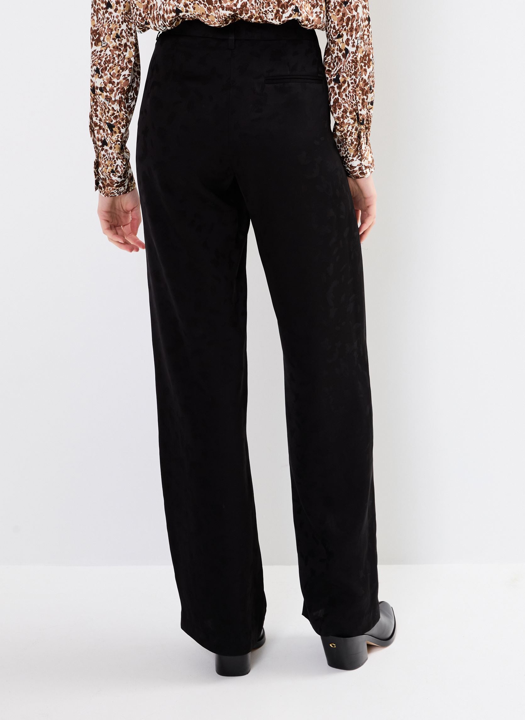 Pantalons larges BZ22065 femme noir IKKS Women Pantalons larges BZ22065 femme noir NOIR