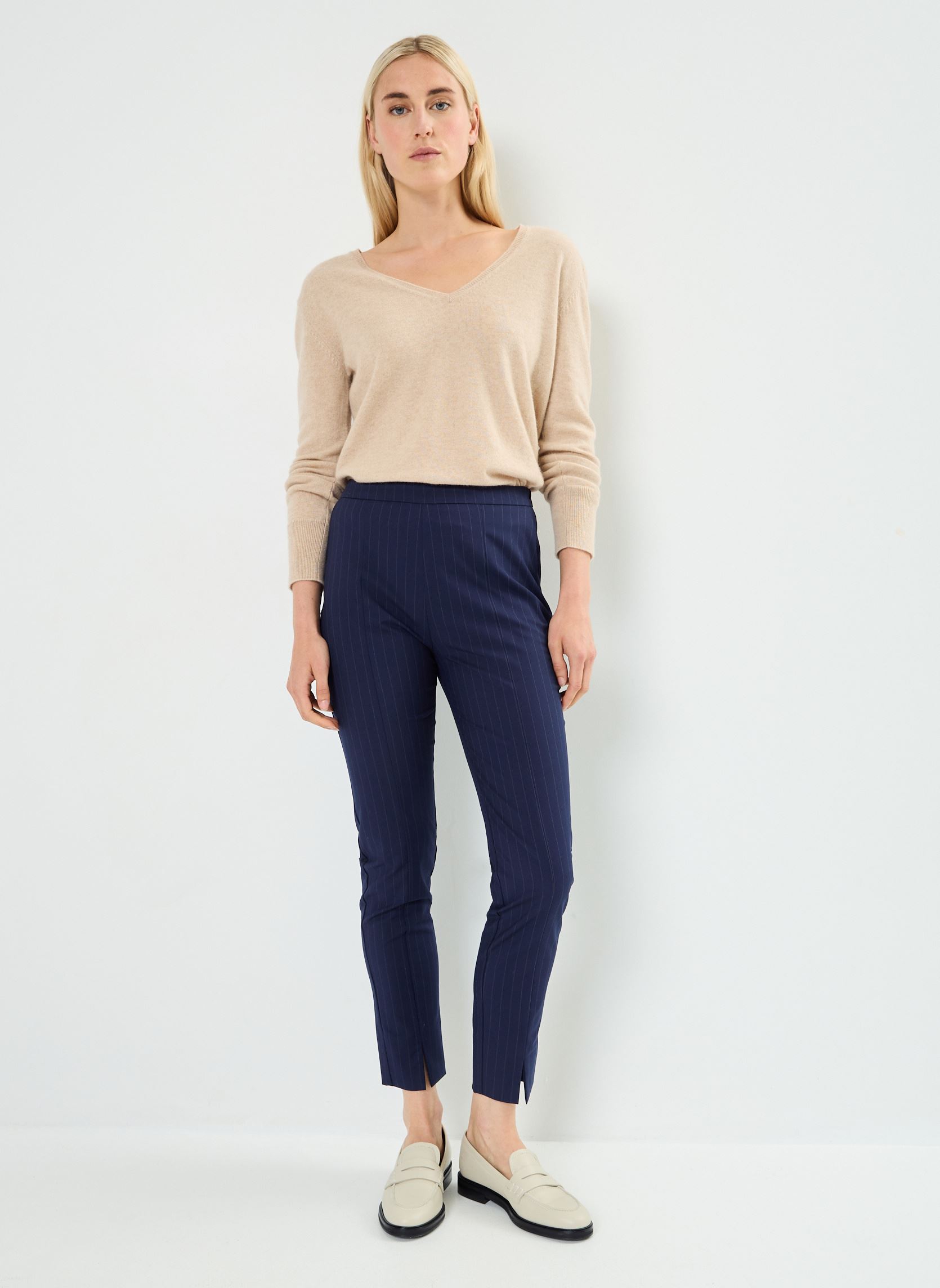 Slim Fit Hosen BZ22085 damen blau IKKS Women Slim Fit Hosen BZ22085 damen blau MARINE