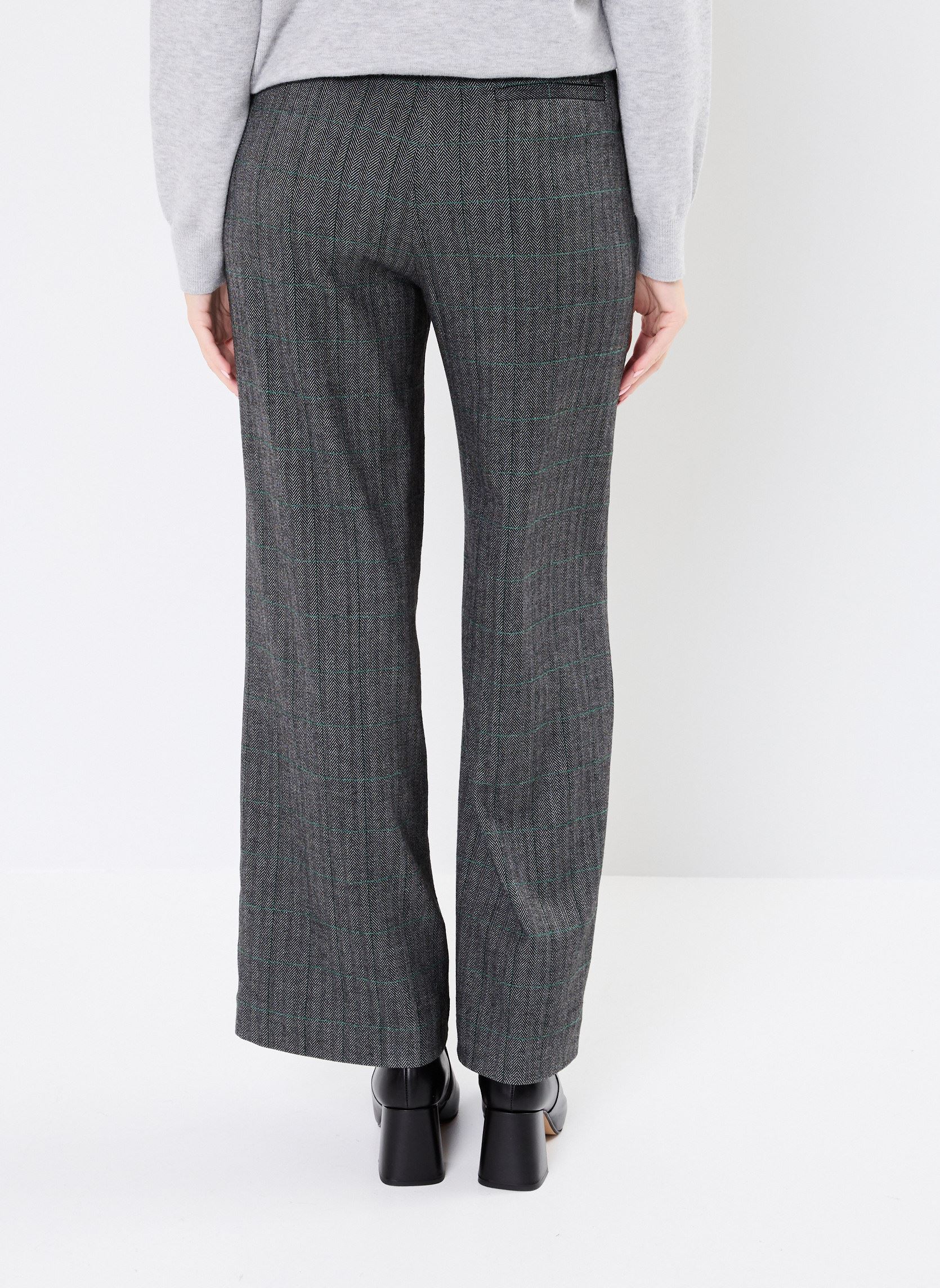 Pantalons larges BZ22105 femme noir IKKS Women Pantalons larges BZ22105 femme noir NOIR