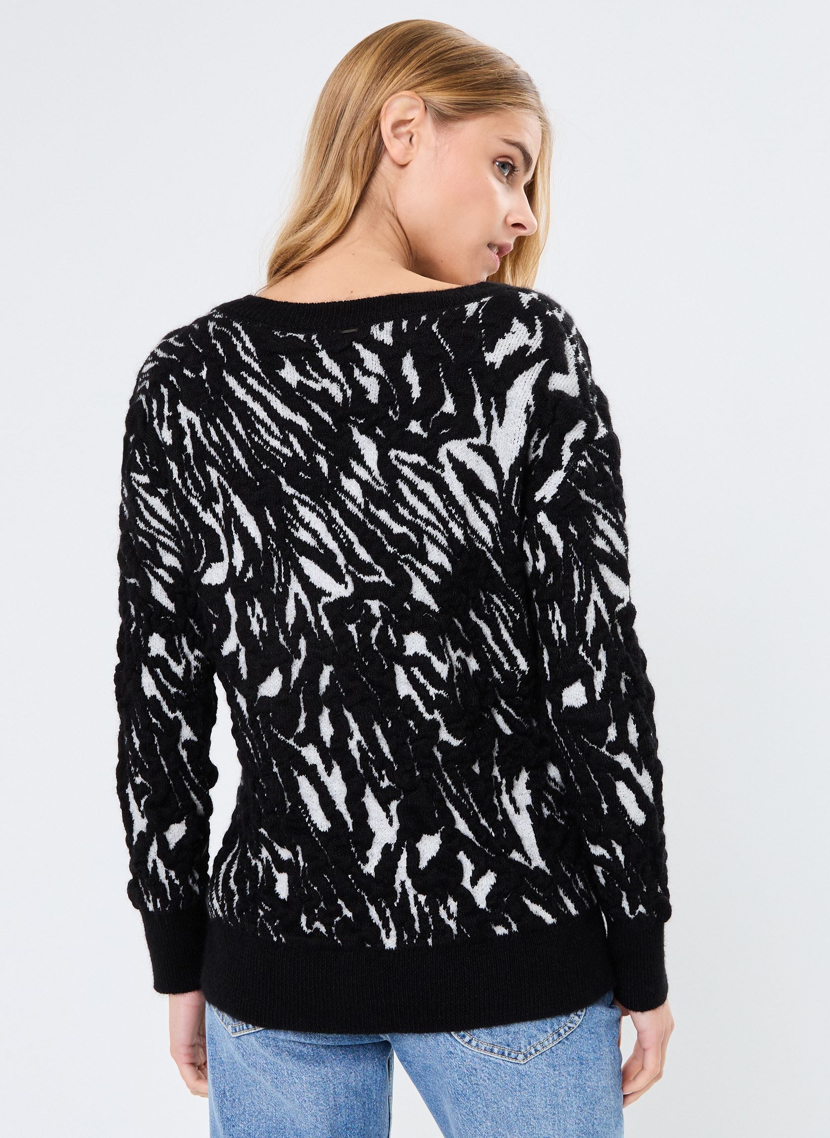 Pulls BZ18155 femme noir IKKS Women Pulls BZ18155 femme noir NOIR