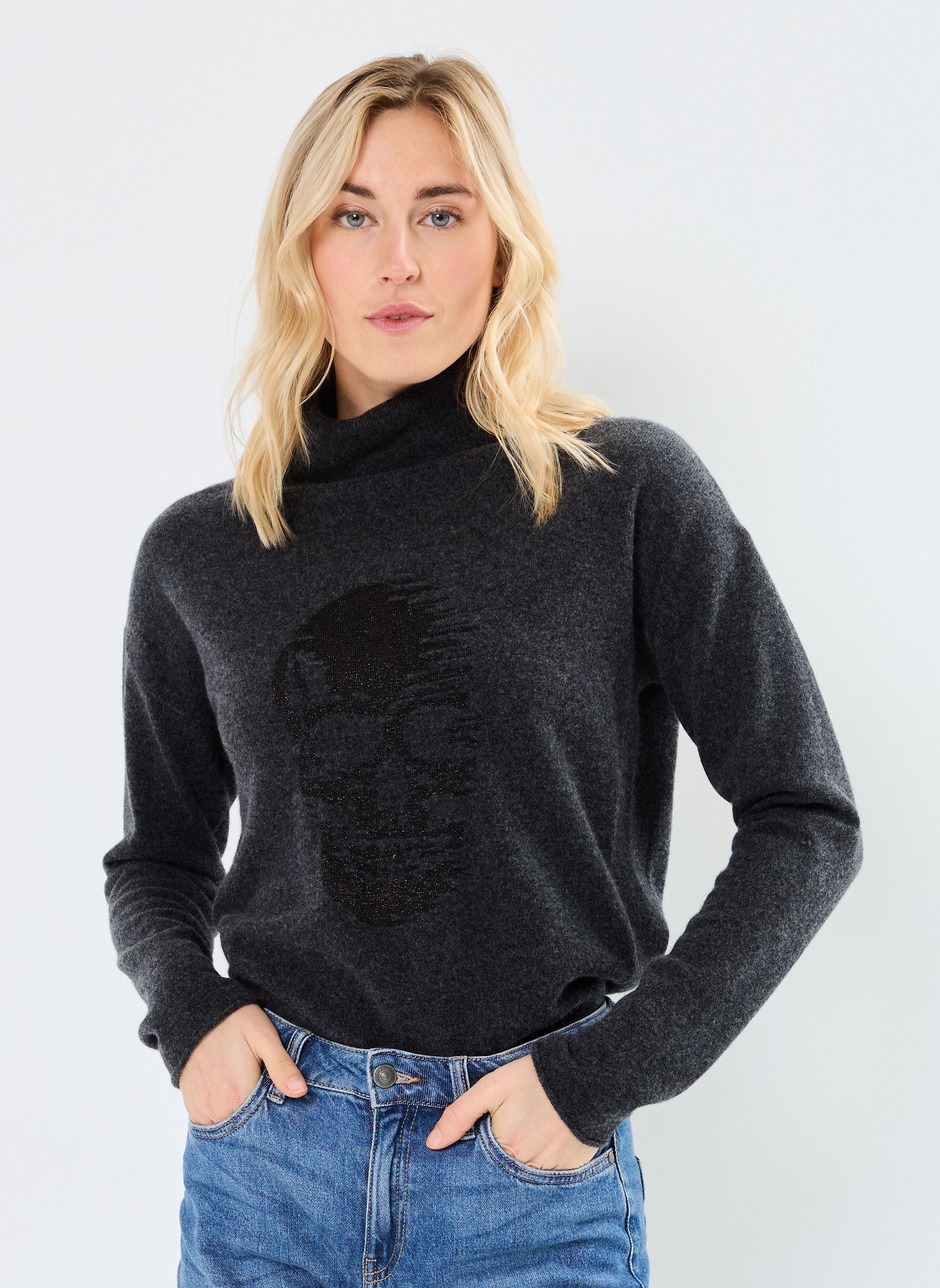Pullover BZ18435 damen grau IKKS Women Pullover BZ18435 damen grau GRIS ANTHRACITE