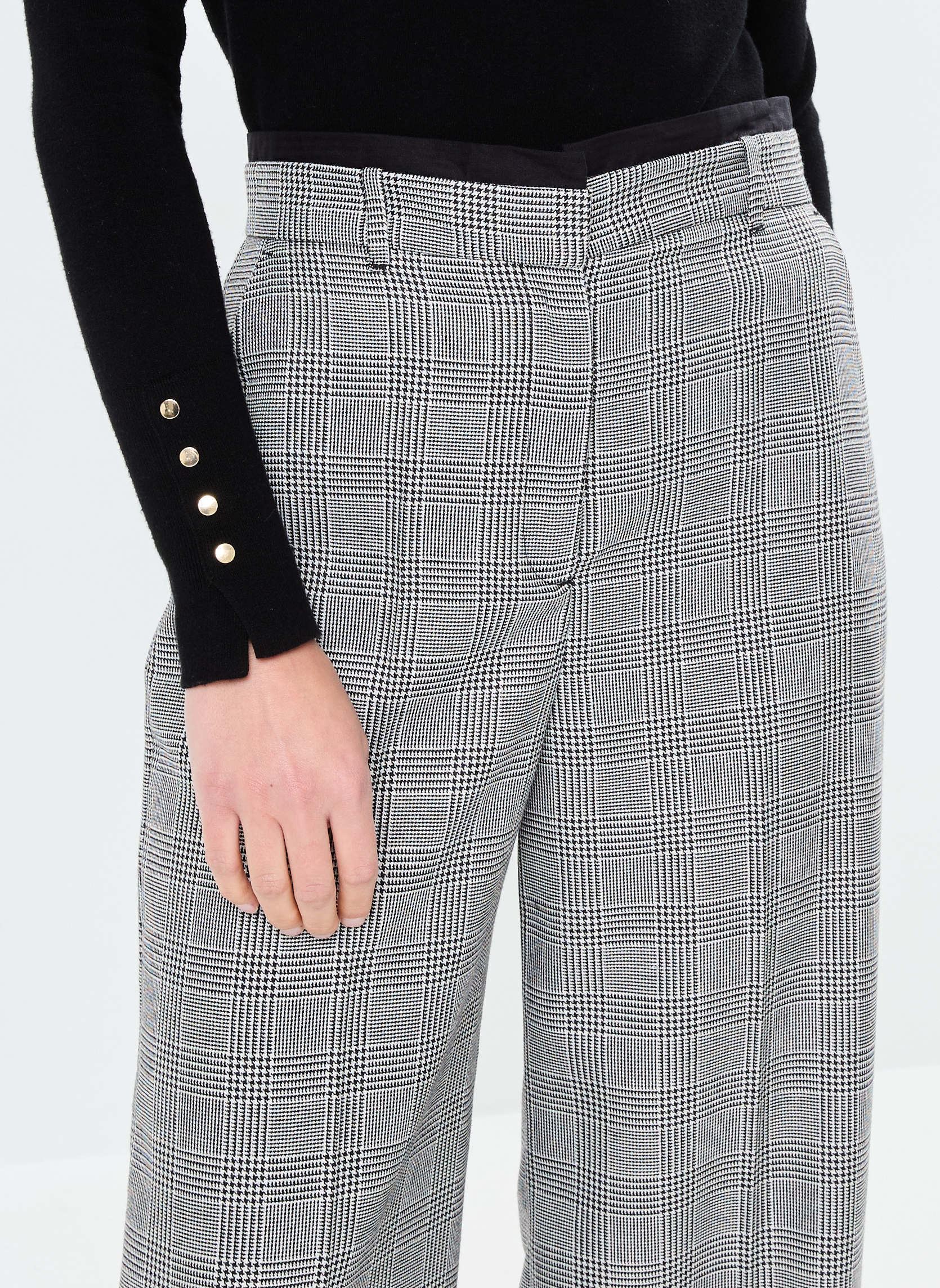 Pantalons larges BZ22195 femme noir IKKS Women Pantalons larges BZ22195 femme noir NOIR