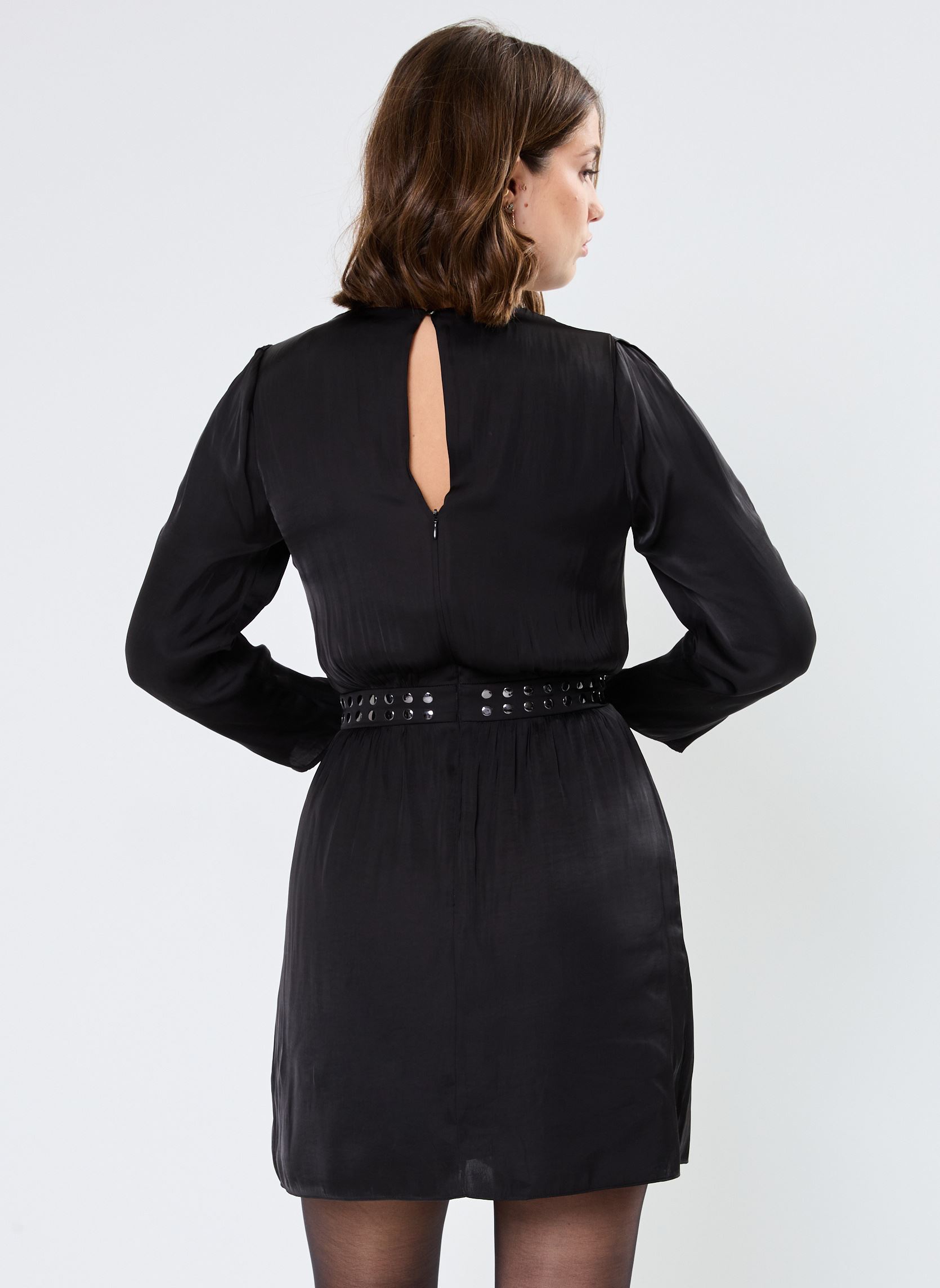Robes BZ30425 femme noir IKKS Women Robes BZ30425 femme noir NOIR