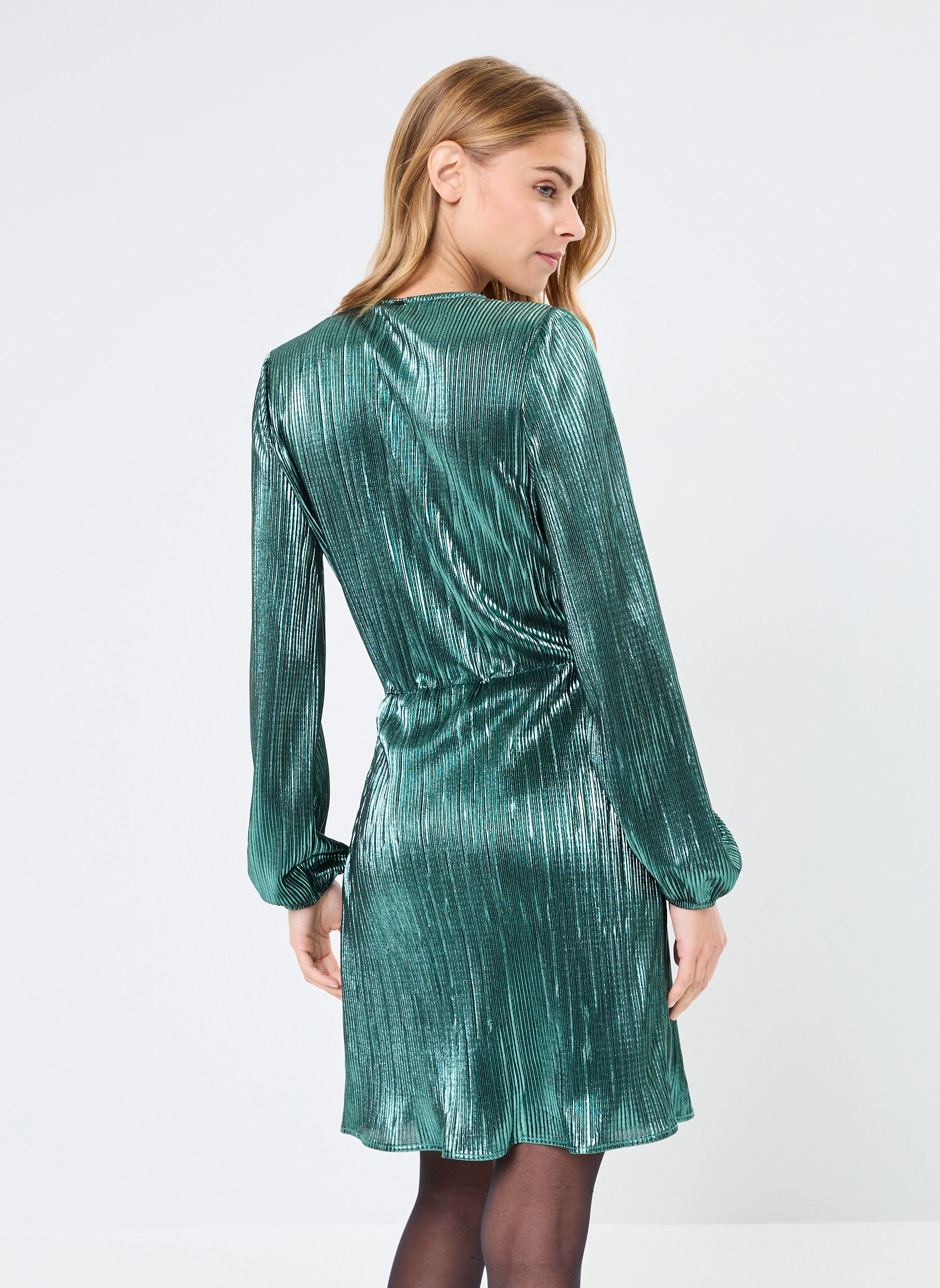 Robes BZ30655 femme vert IKKS Women Robes BZ30655 femme vert THYM