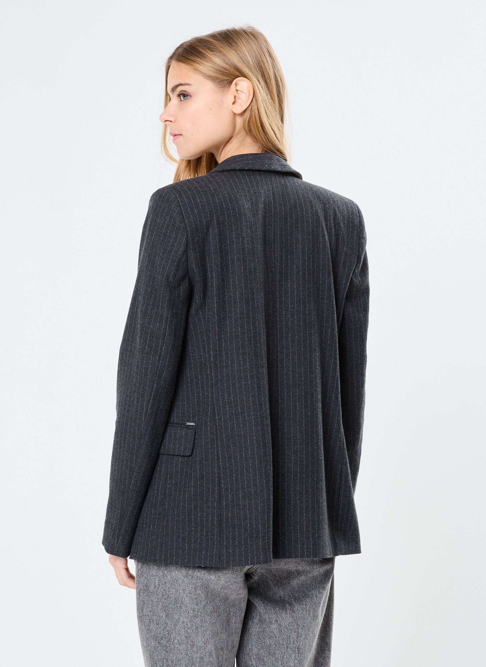 Blazer BZ40195 dames grijs IKKS Women Blazer BZ40195 dames grijs GRIS ANTHRACITE