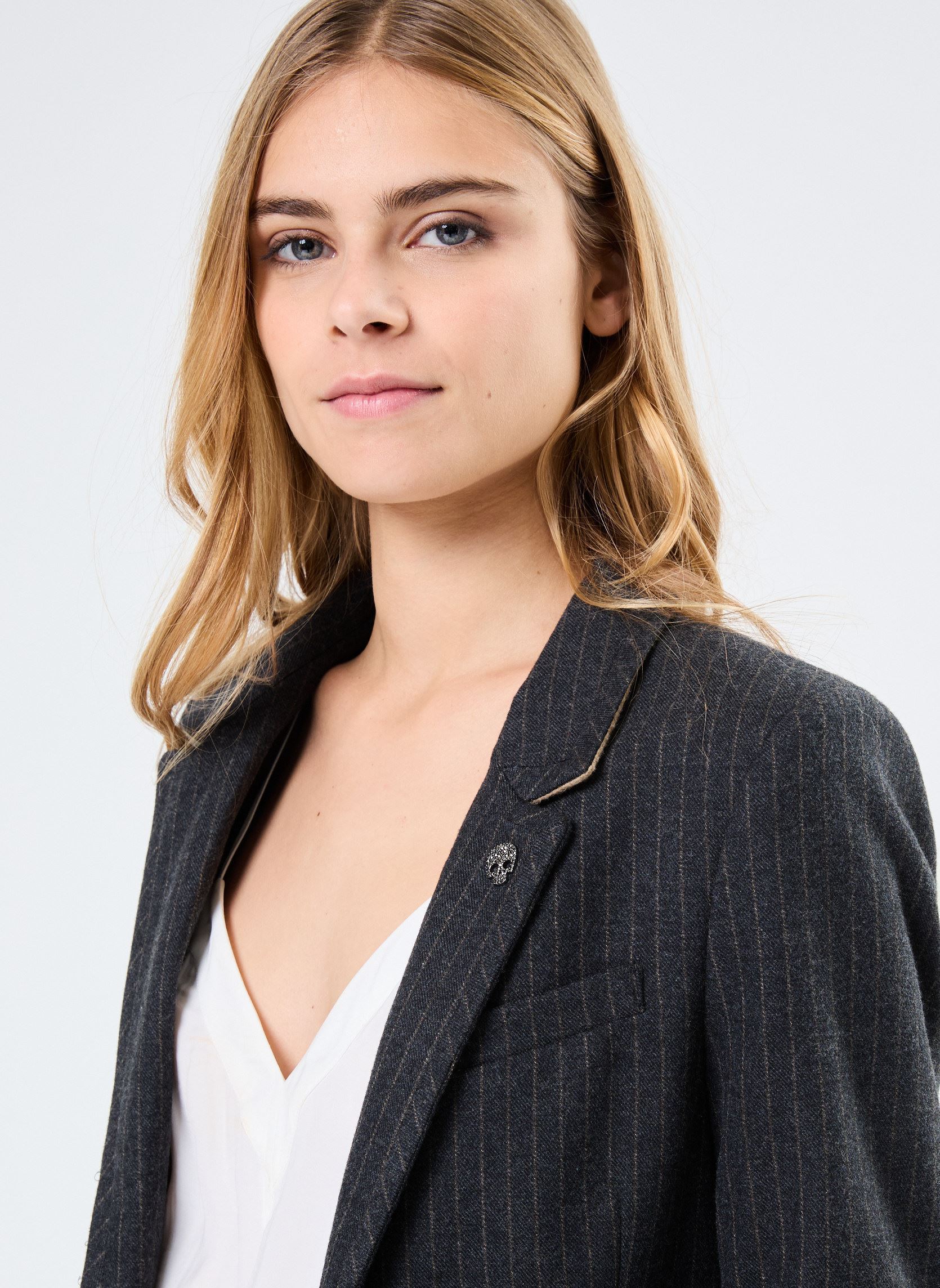 Blazer BZ40195 dames grijs IKKS Women Blazer BZ40195 dames grijs GRIS ANTHRACITE