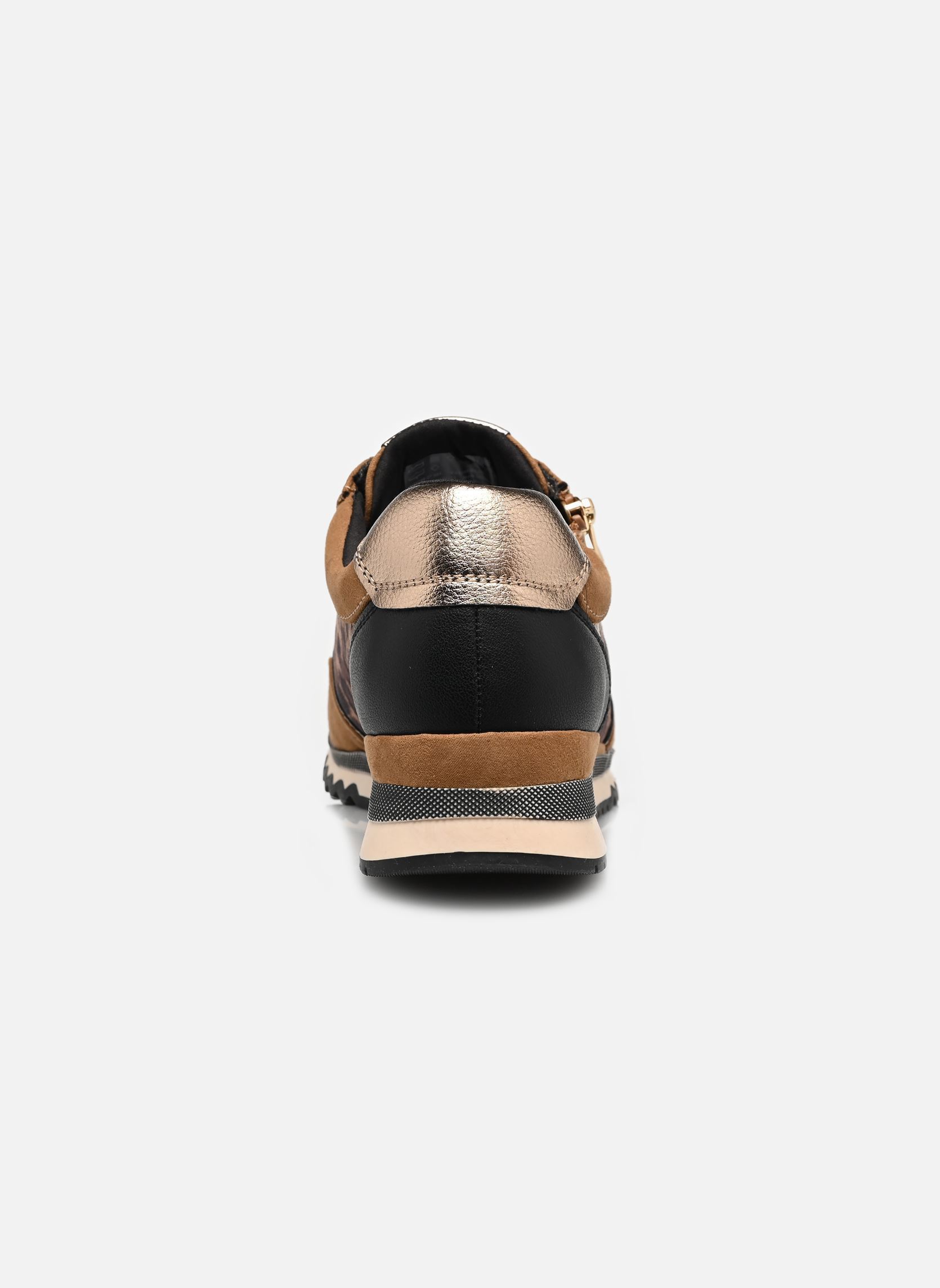 Lage sneakers 23749-41 dames bruin Marco Tozzi Lage sneakers 23749-41 dames bruin BLACK/COGNAC C