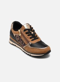 Lage sneakers 23749-41 dames bruin Marco Tozzi Lage sneakers 23749-41 dames bruin BLACK/COGNAC C