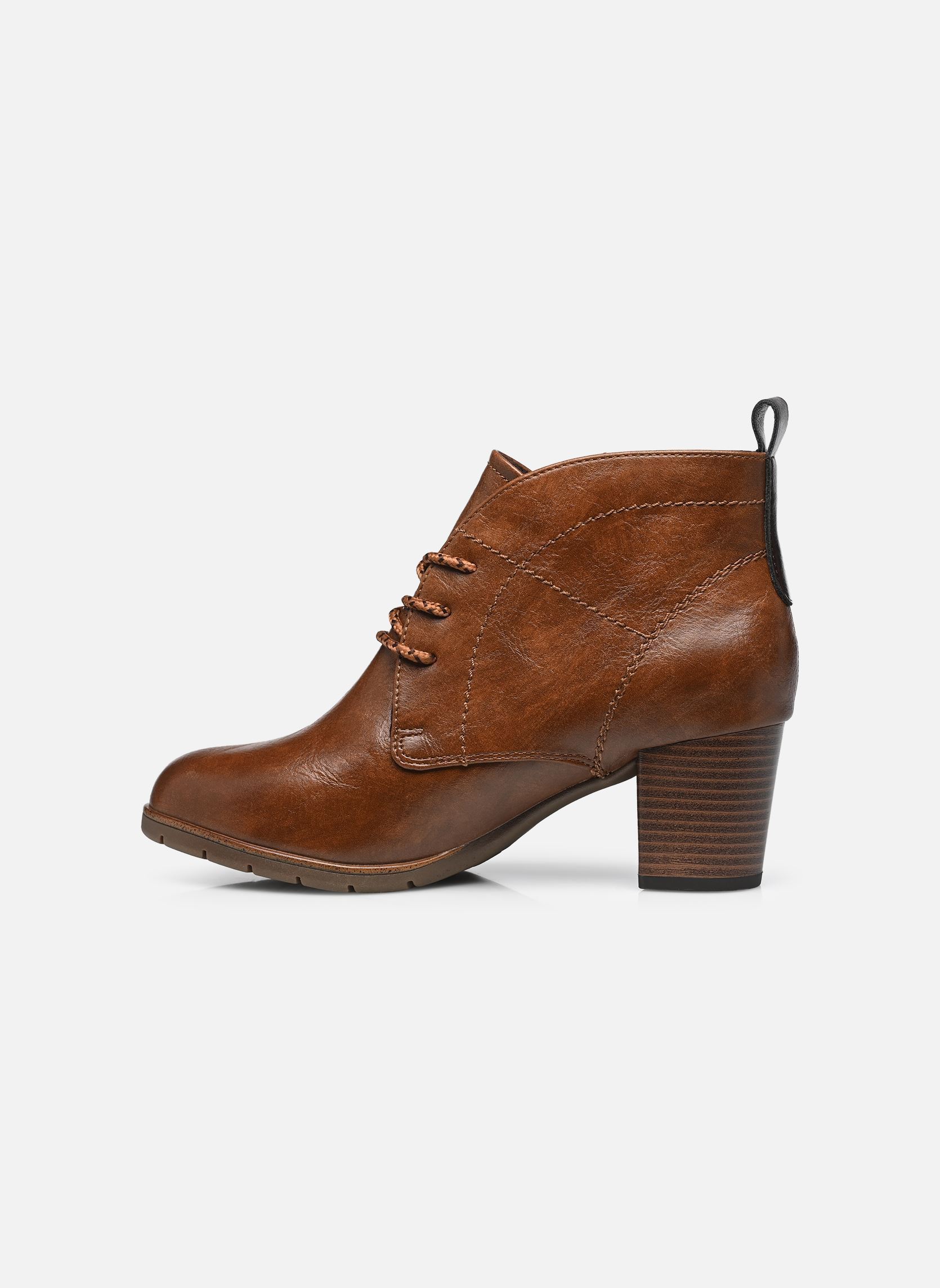 Geschnürte Stiefeletten 25109-41 damen braun Marco Tozzi Geschnürte Stiefeletten 25109-41 damen braun COGNAC COMB N
