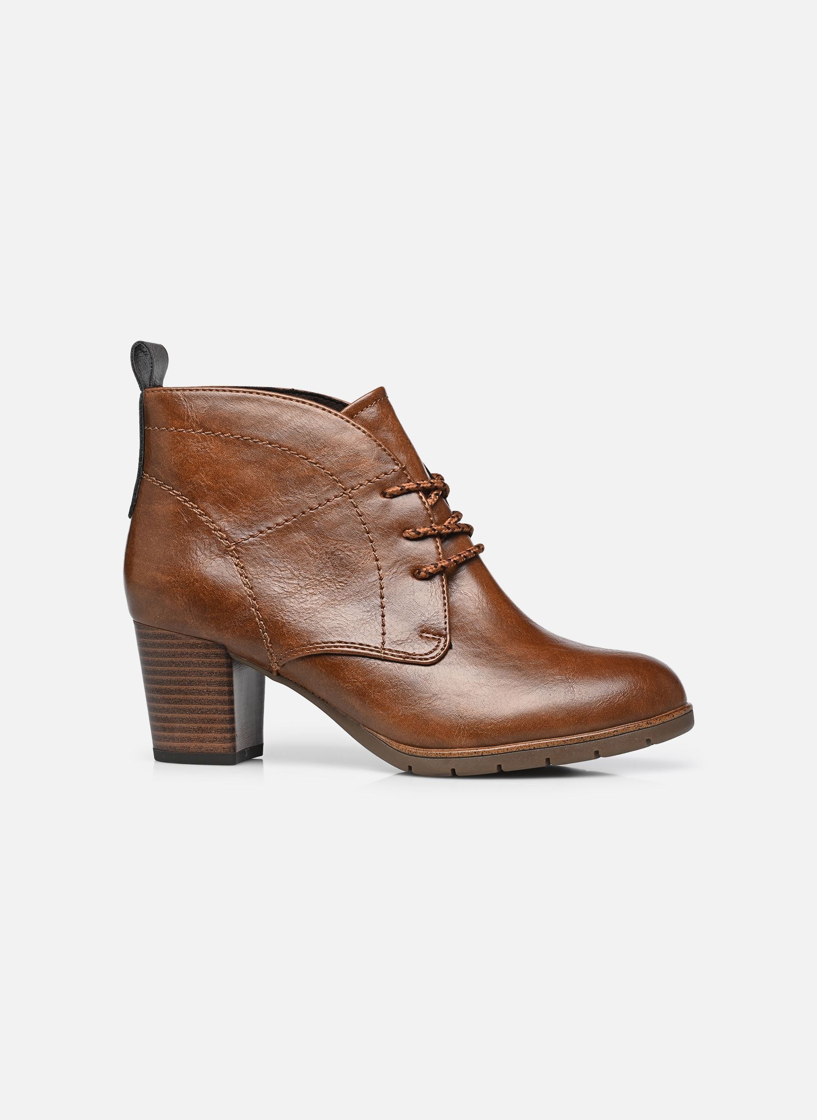 Geschnürte Stiefeletten 25109-41 damen braun Marco Tozzi Geschnürte Stiefeletten 25109-41 damen braun COGNAC COMB N