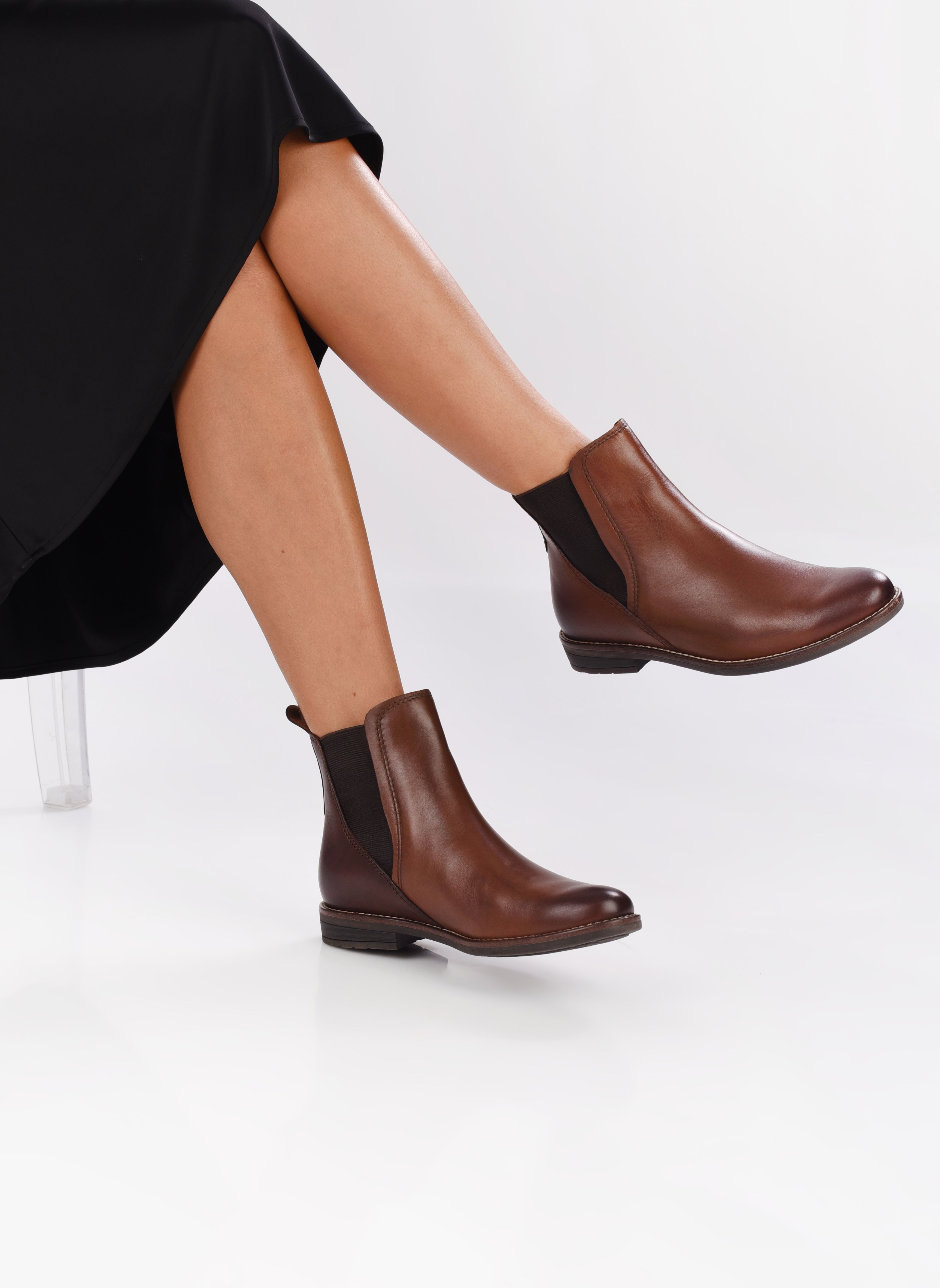 Bottines et boots 25366-41 femme marron Marco Tozzi Bottines et boots 25366-41 femme marron Chestnut