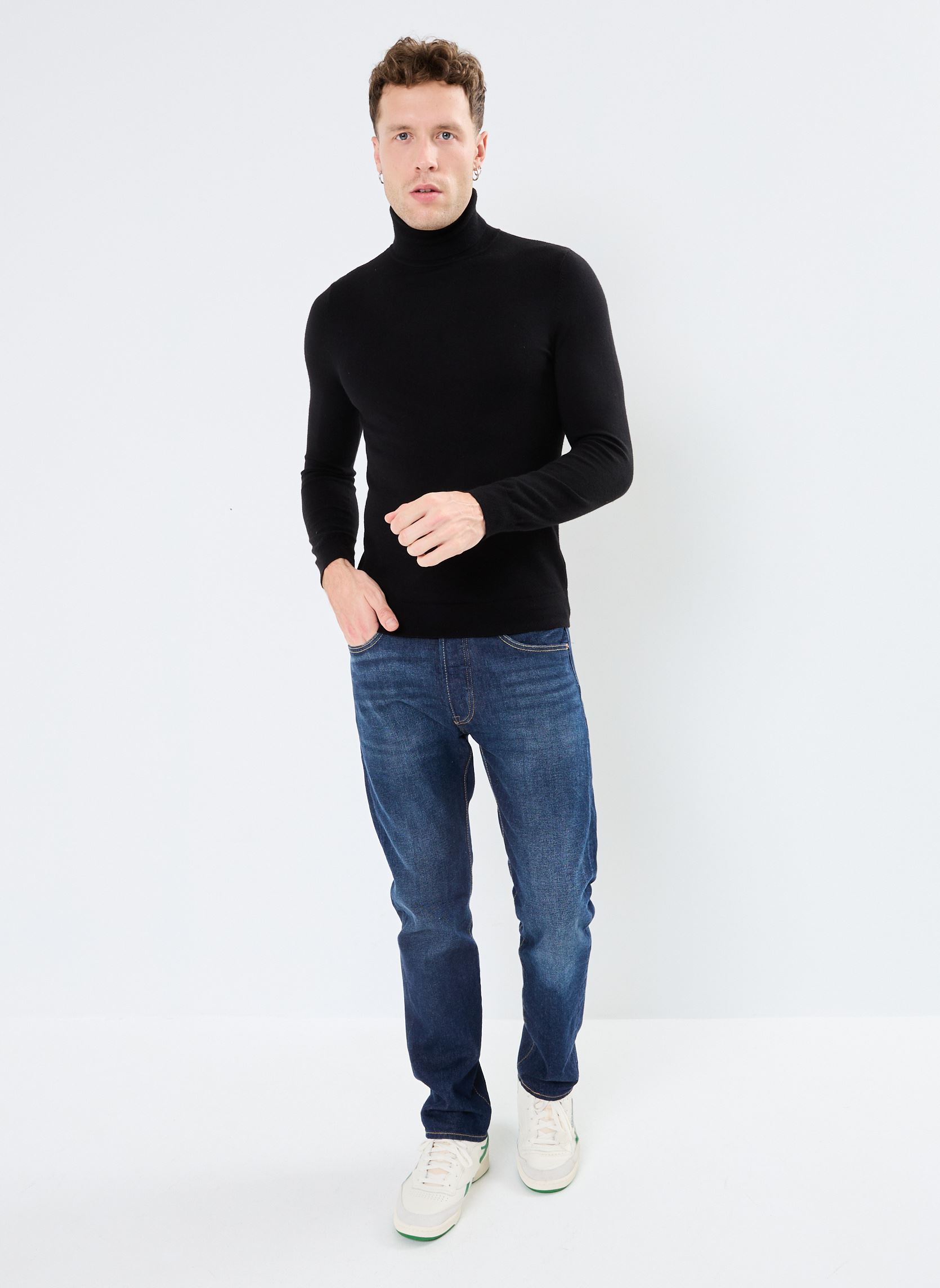 Pulls MV18263 homme noir IKKS Men Pulls MV18263 homme noir NOIR