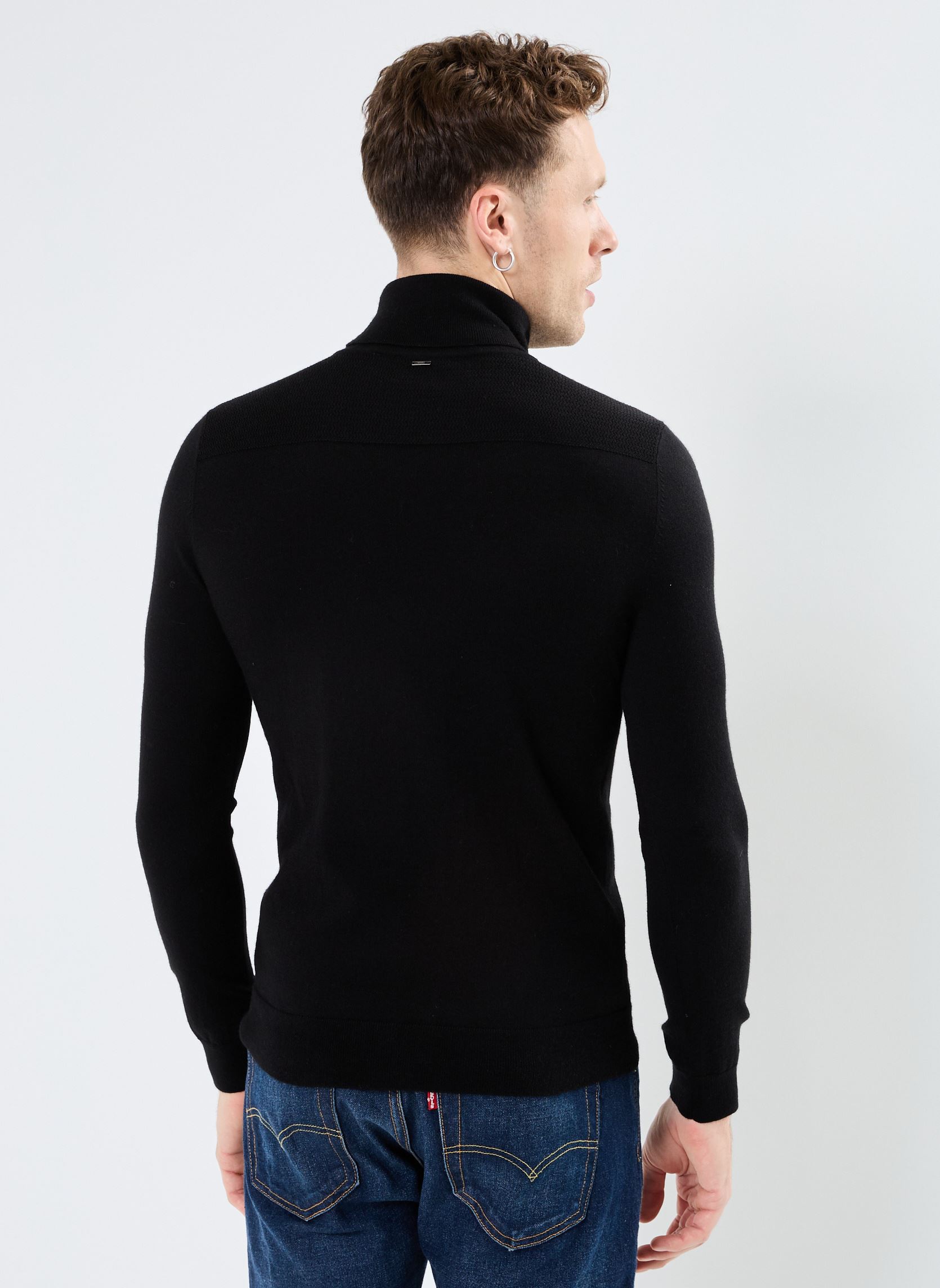 Pulls MV18263 homme noir IKKS Men Pulls MV18263 homme noir NOIR