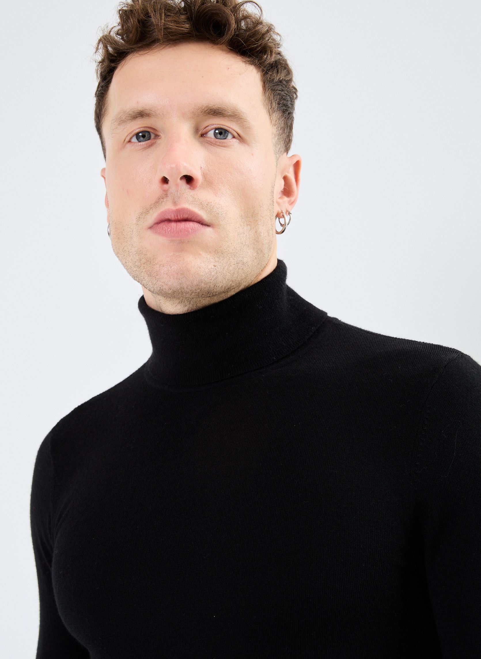 Pulls MV18263 homme noir IKKS Men Pulls MV18263 homme noir NOIR