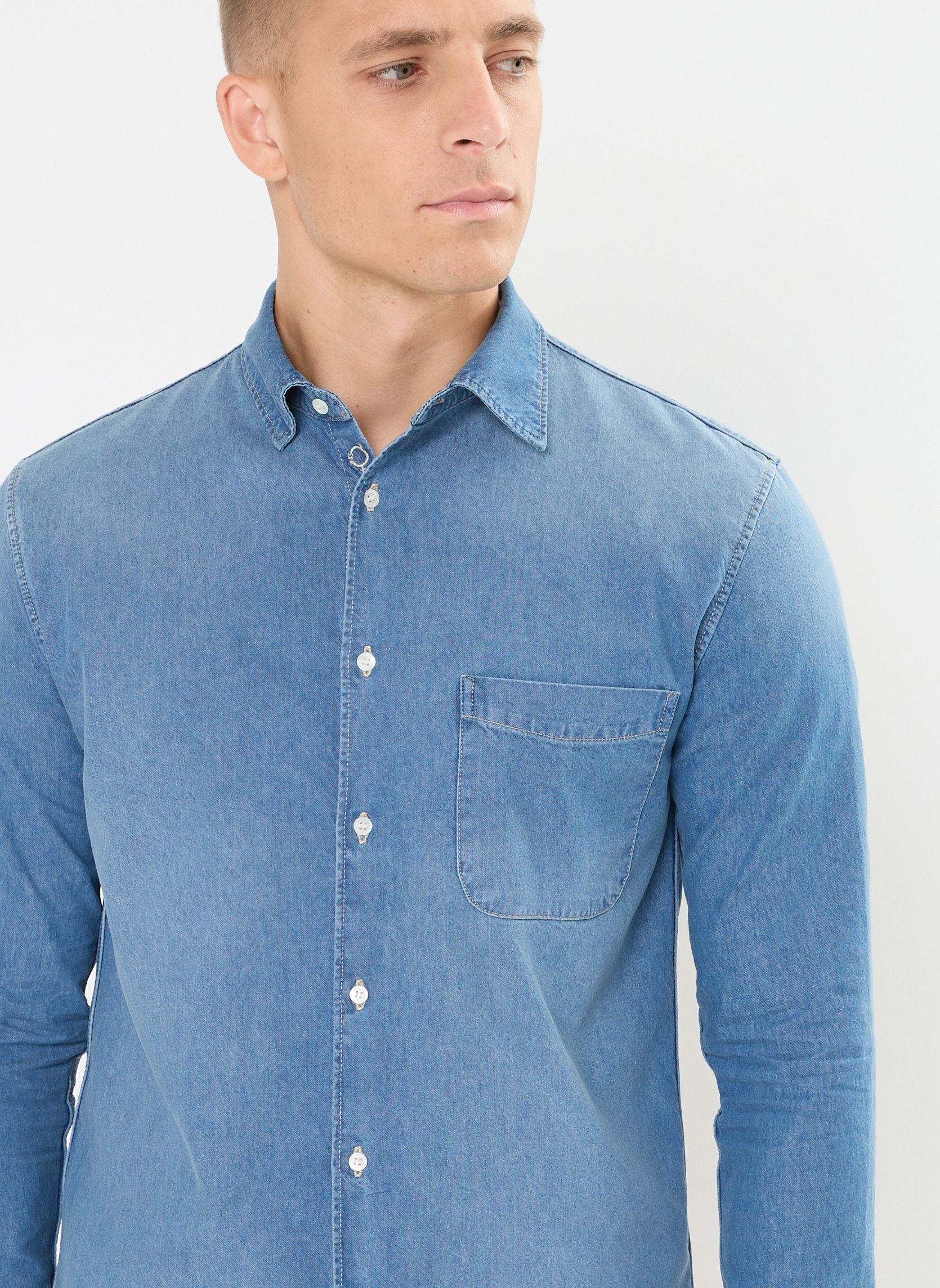 Hemden MY12453 herren blau IKKS Men Hemden MY12453 herren blau INDIGO