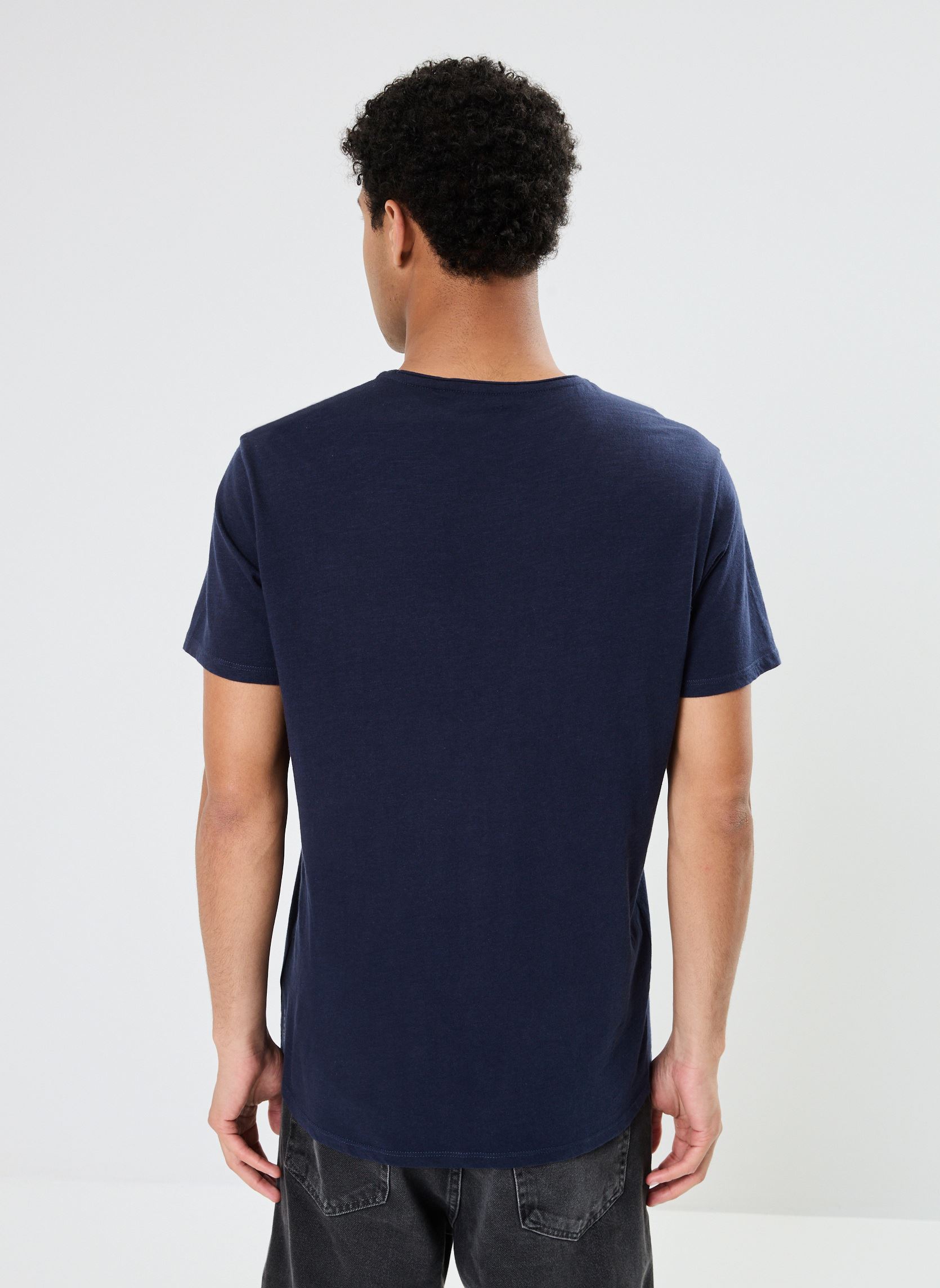 Tee-shirts manches courtes MZ10013 femme bleu IKKS Men Tee-shirts manches courtes MZ10013 femme bleu INDIGO