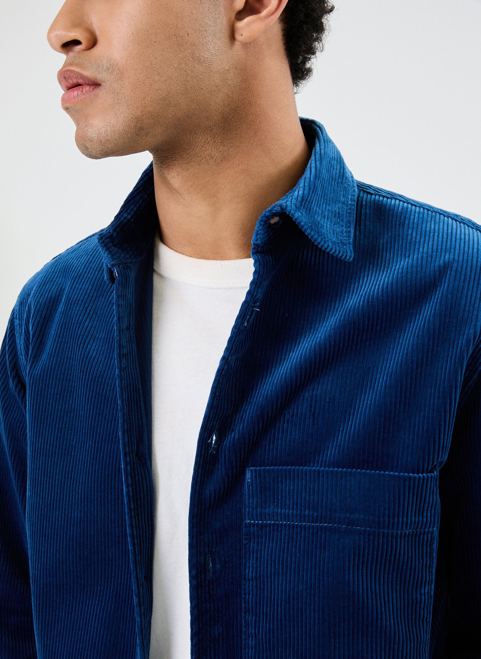 Hemden MZ12153 herren blau IKKS Men Hemden MZ12153 herren blau COBALT