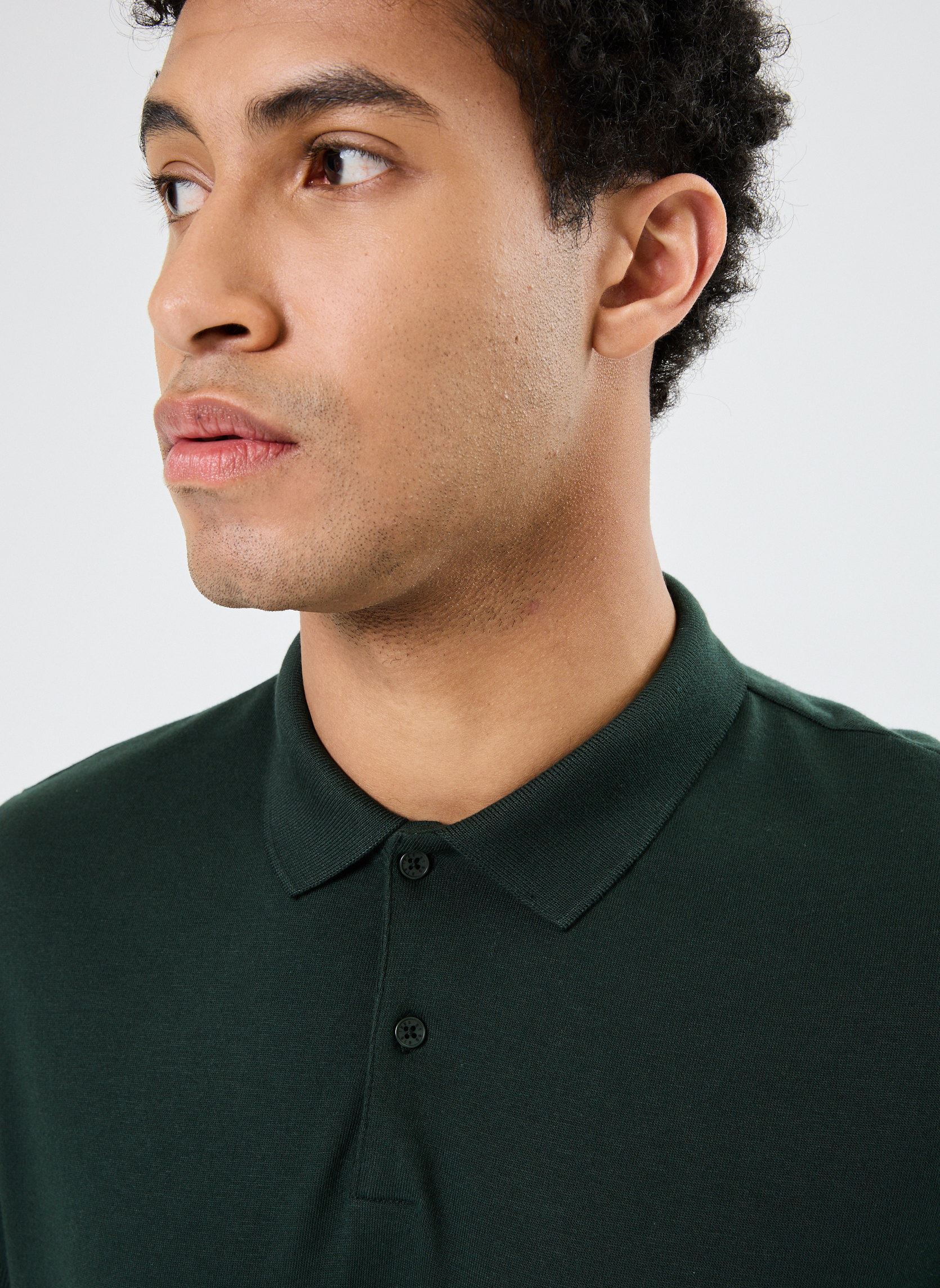 Kurzarm-Poloshirts MZ14063 herren grün IKKS Men Kurzarm-Poloshirts MZ14063 herren grün VERT BOUTEILLE