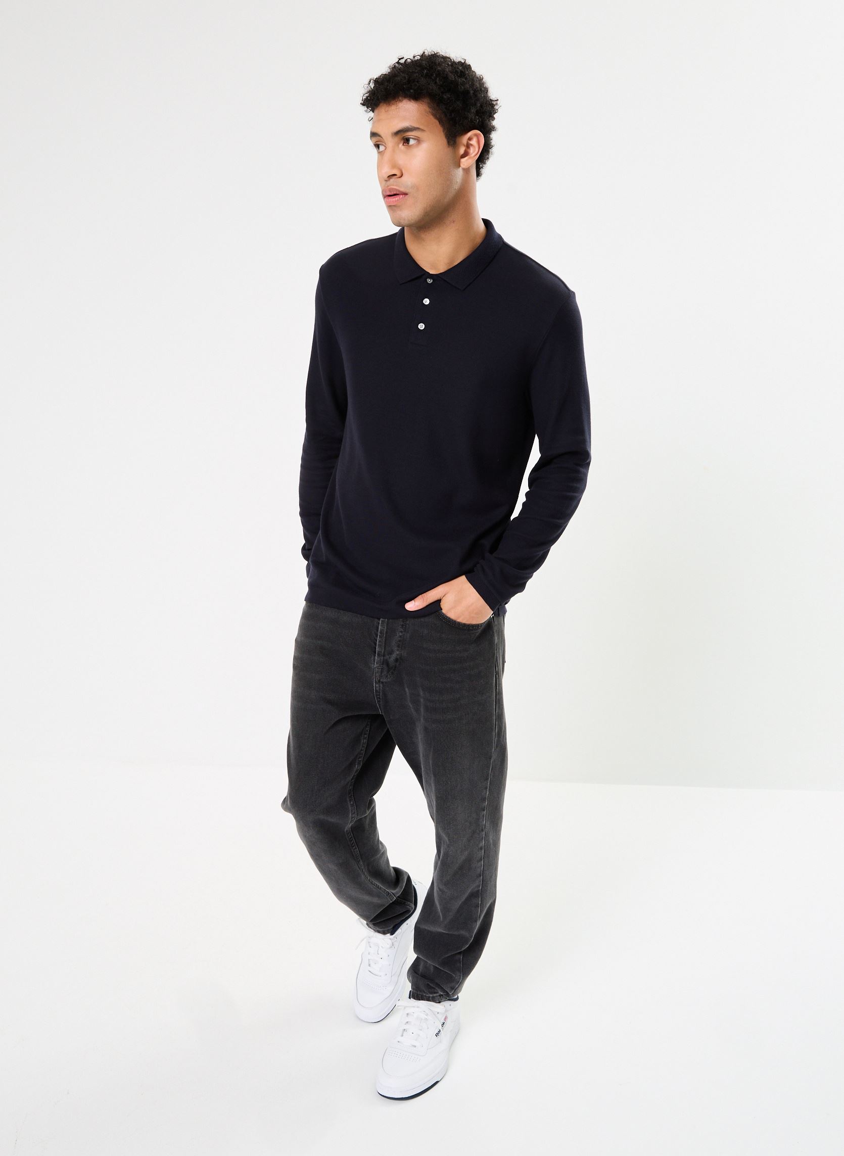 Polos manches courtes MZ14103 homme bleu IKKS Men Polos manches courtes MZ14103 homme bleu MARINE