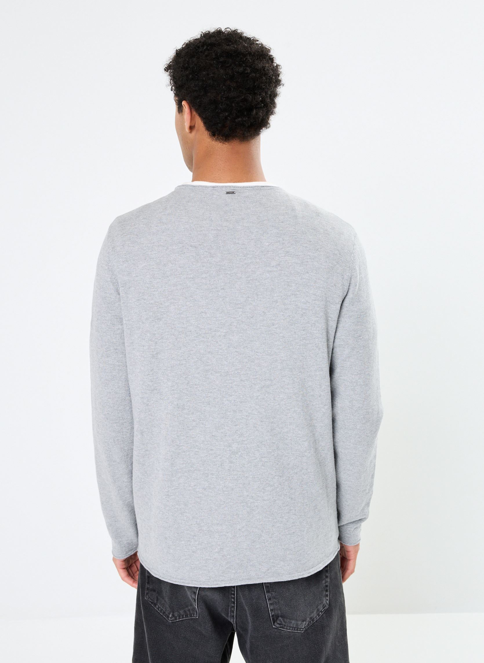 Pulls MZ18113 homme gris IKKS Men Pulls MZ18113 homme gris GRIS