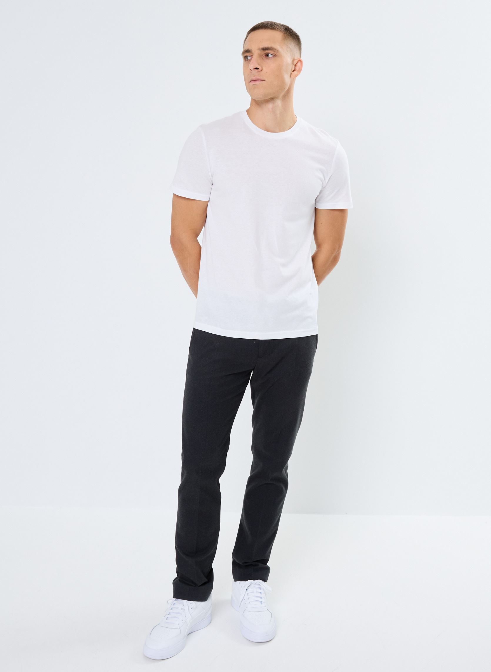 Pantalons droits MZ22223 homme gris IKKS Men Pantalons droits MZ22223 homme gris ANTHRACITE