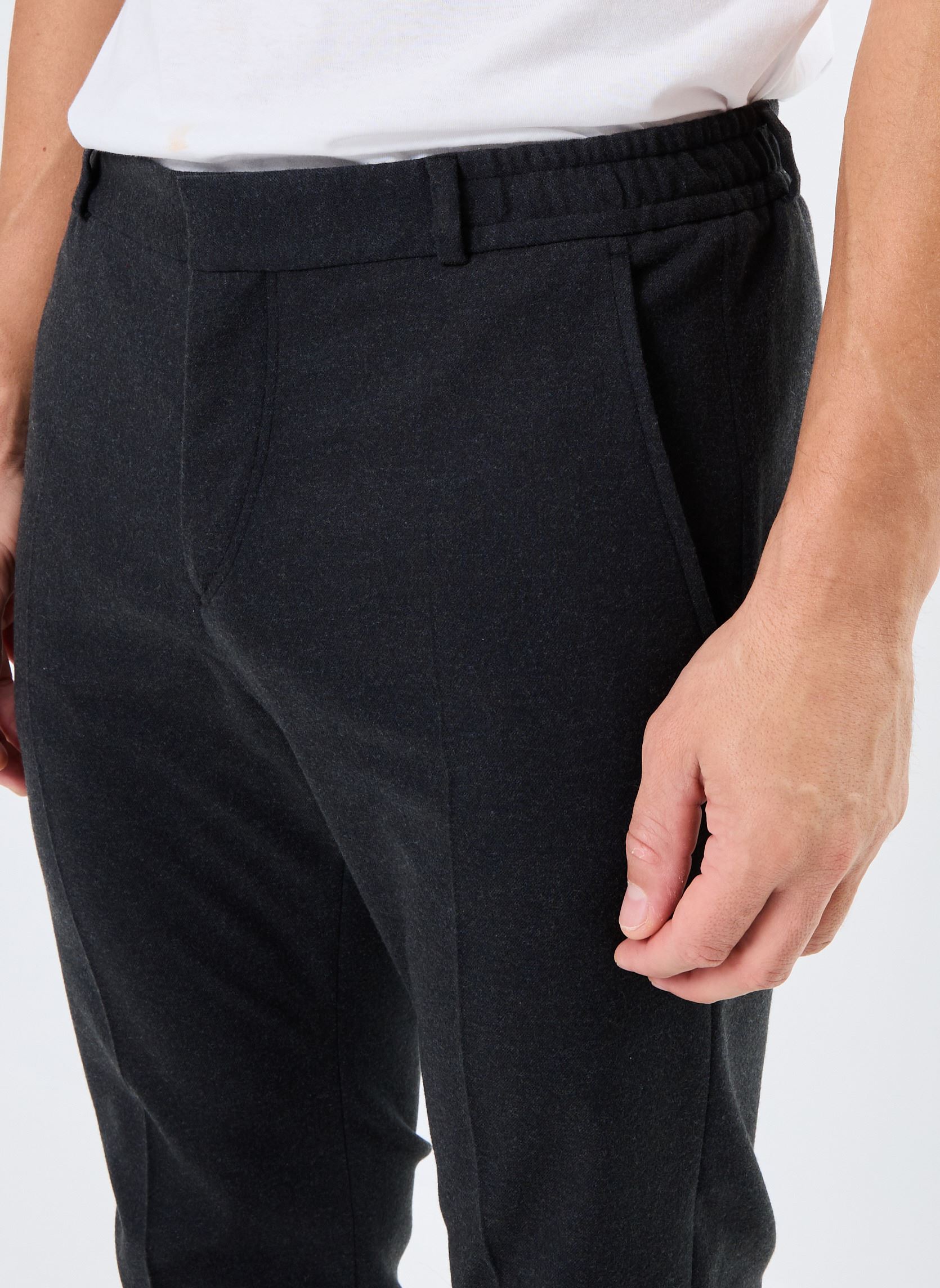 Pantalons droits MZ22223 homme gris IKKS Men Pantalons droits MZ22223 homme gris ANTHRACITE
