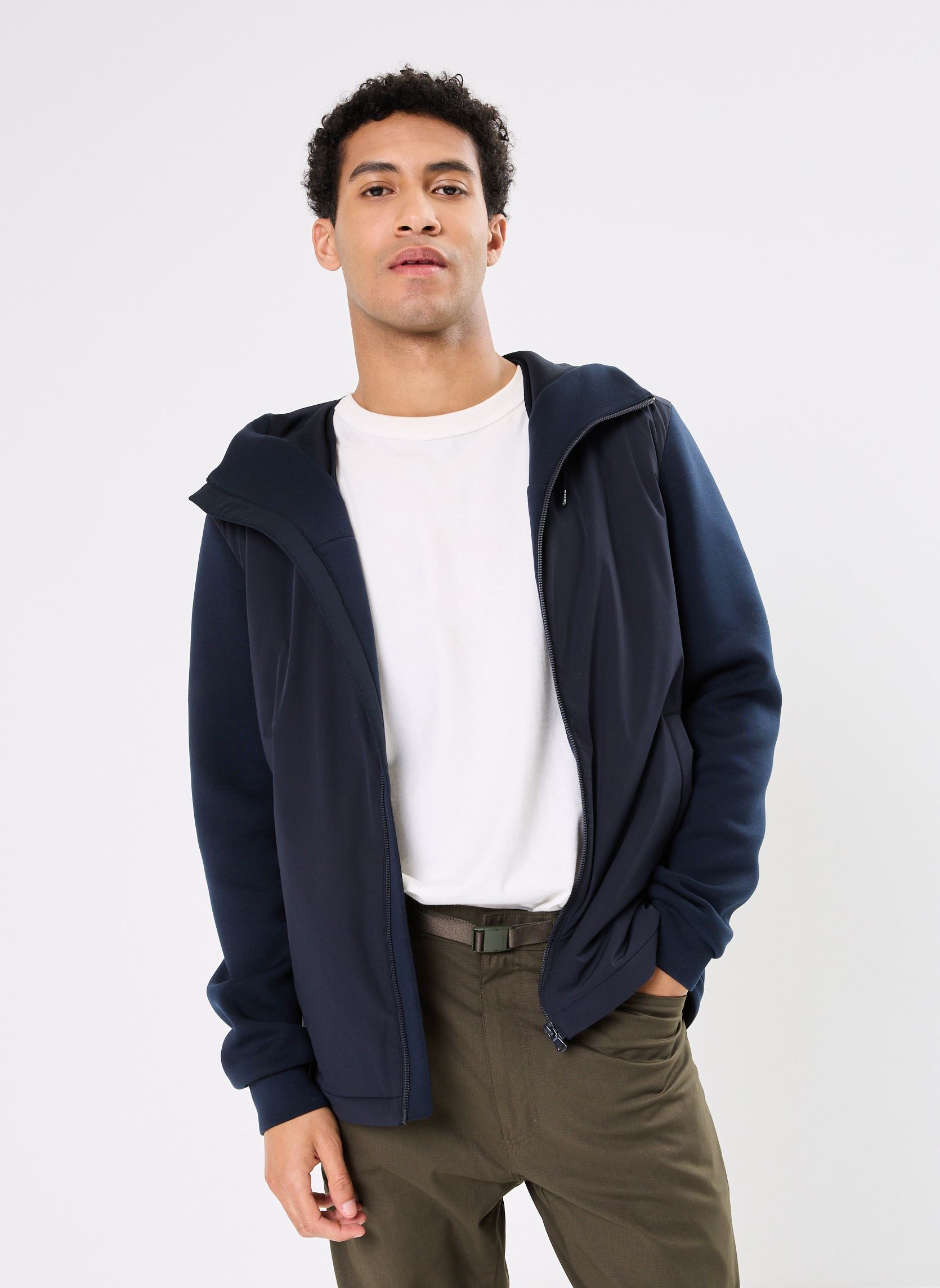 Sweats zippés MZ45013 homme bleu IKKS Men Sweats zippés MZ45013 homme bleu MARINE