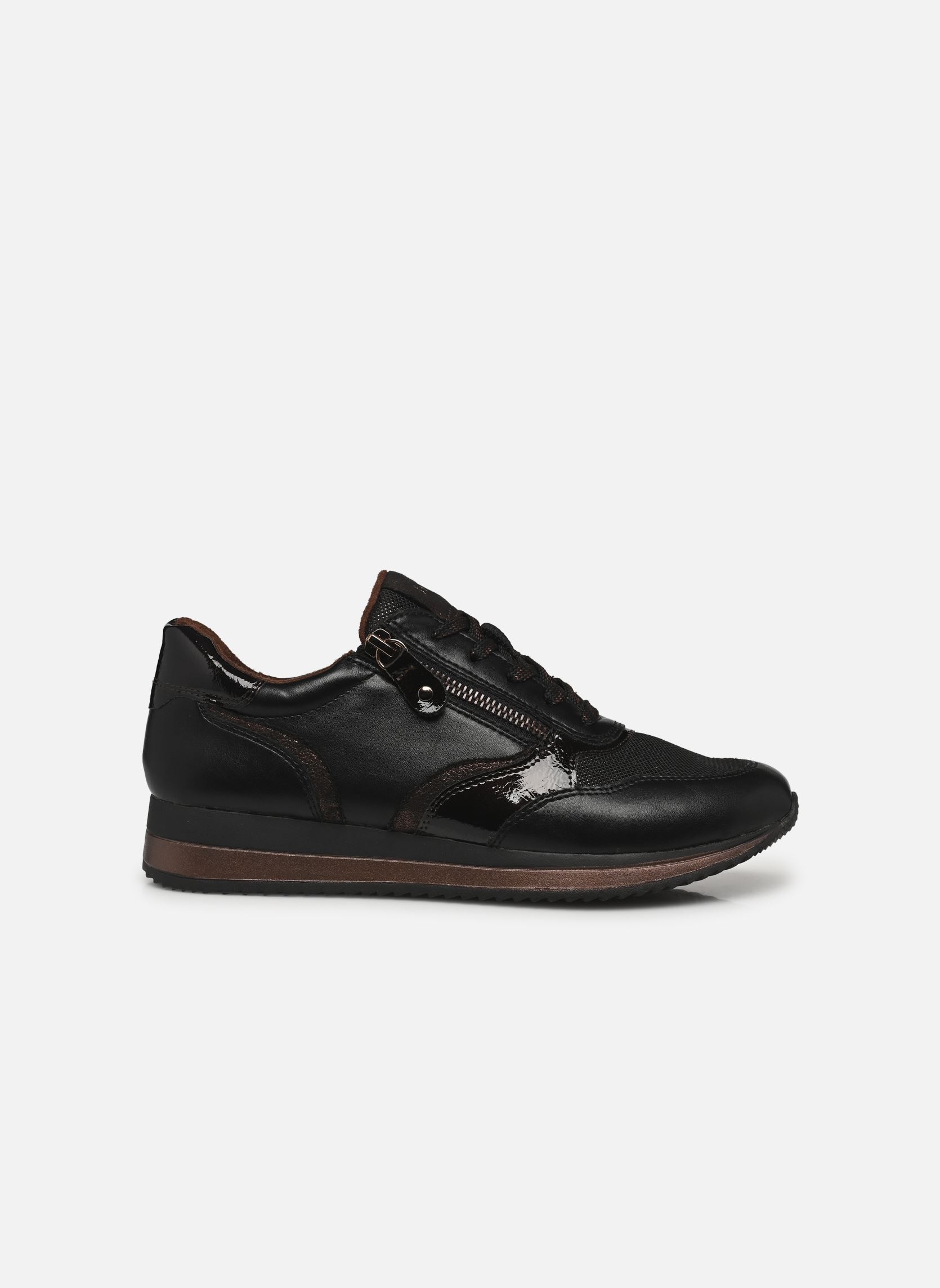 Lage sneakers 23774-43 dames zwart Jana shoes Lage sneakers 23774-43 dames zwart BLACK/BRONZE