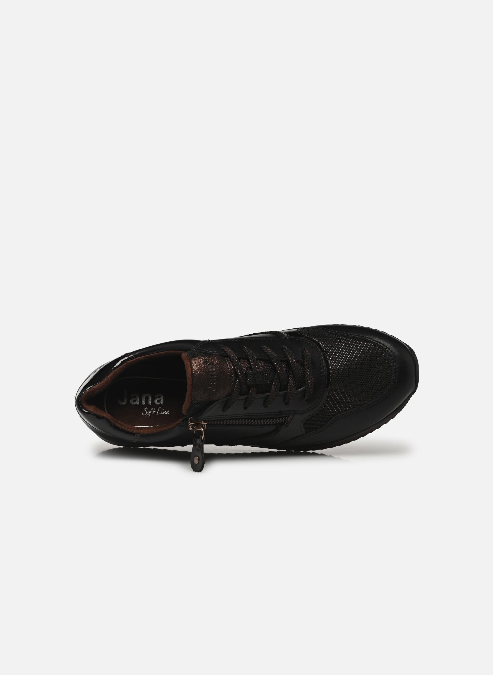 Lage sneakers 23774-43 dames zwart Jana shoes Lage sneakers 23774-43 dames zwart BLACK/BRONZE