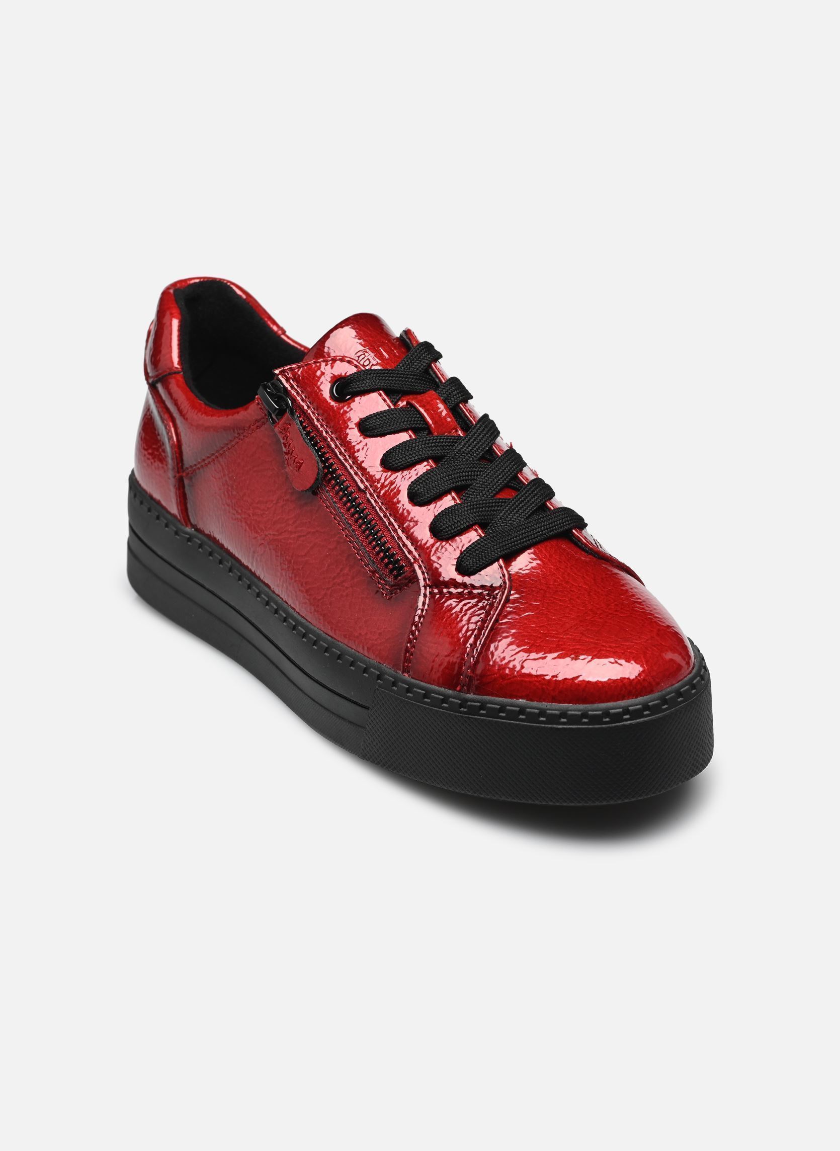 Baskets compensées 23767-43 femme rouge Jana shoes Baskets compensées 23767-43 femme rouge Fire Patent