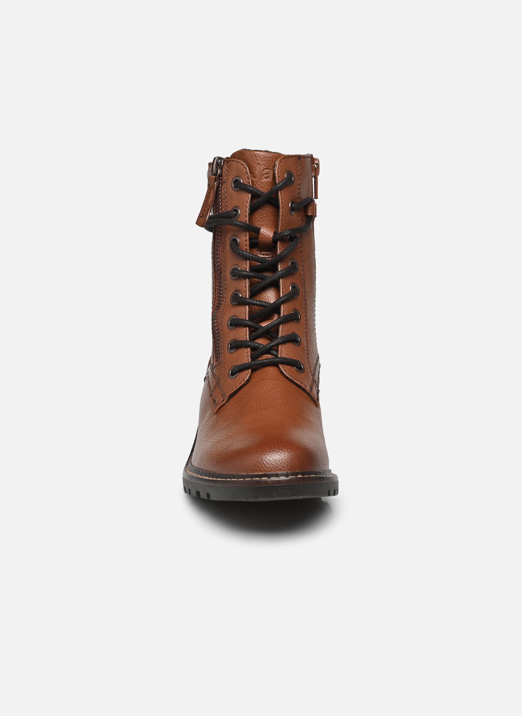 Geschnürte Stiefeletten 25267-43 damen braun Jana shoes Geschnürte Stiefeletten 25267-43 damen braun Cognac