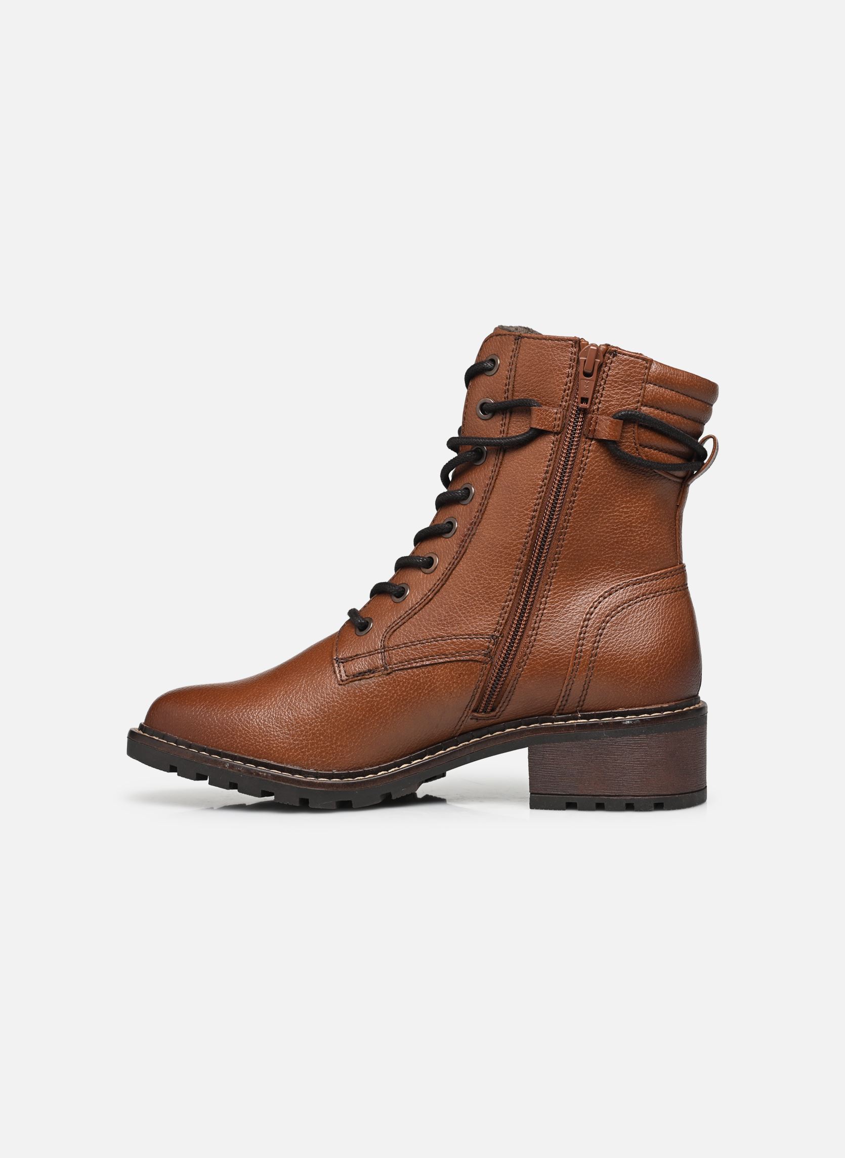 Geschnürte Stiefeletten 25267-43 damen braun Jana shoes Geschnürte Stiefeletten 25267-43 damen braun Cognac
