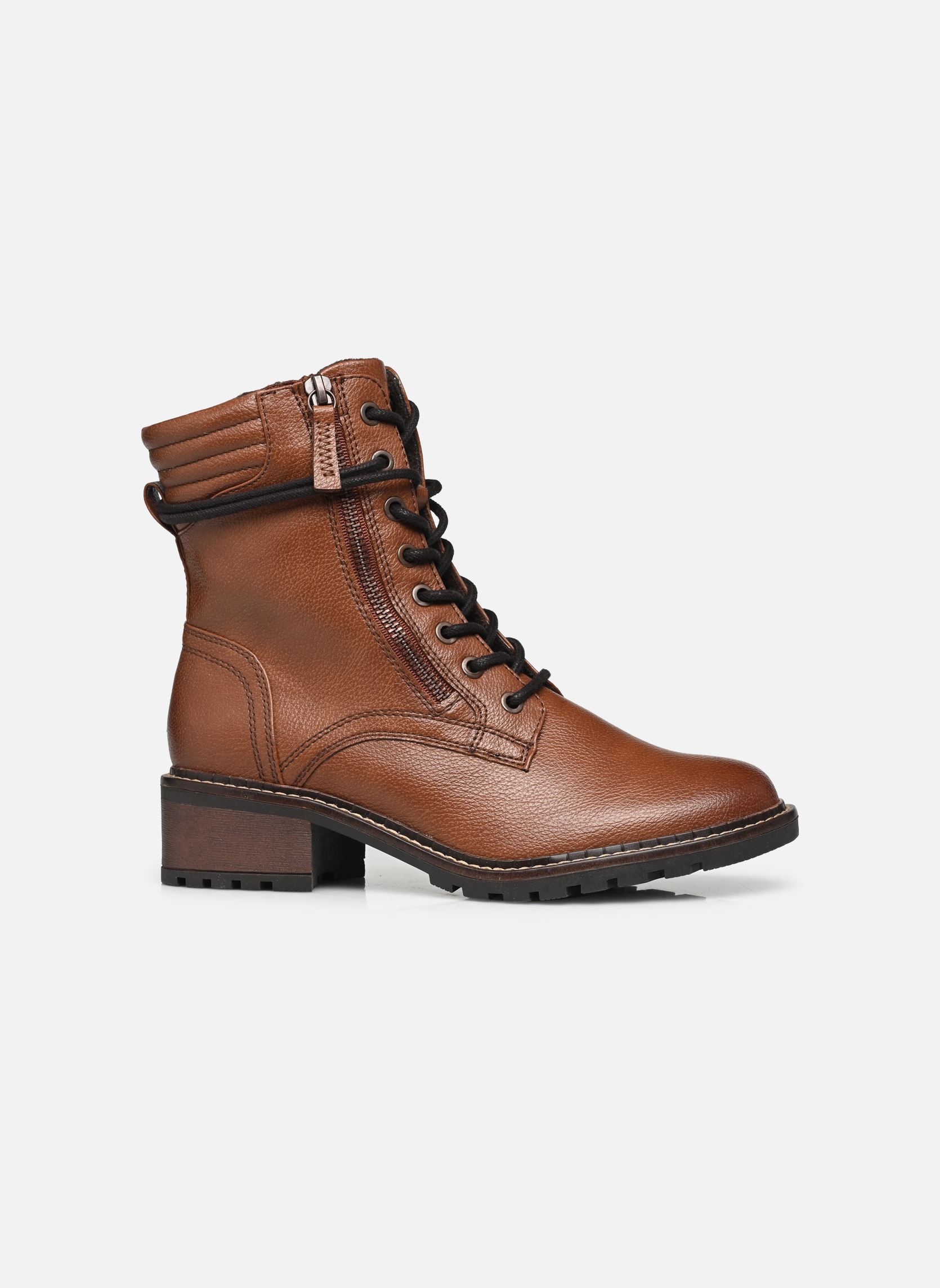 Geschnürte Stiefeletten 25267-43 damen braun Jana shoes Geschnürte Stiefeletten 25267-43 damen braun Cognac