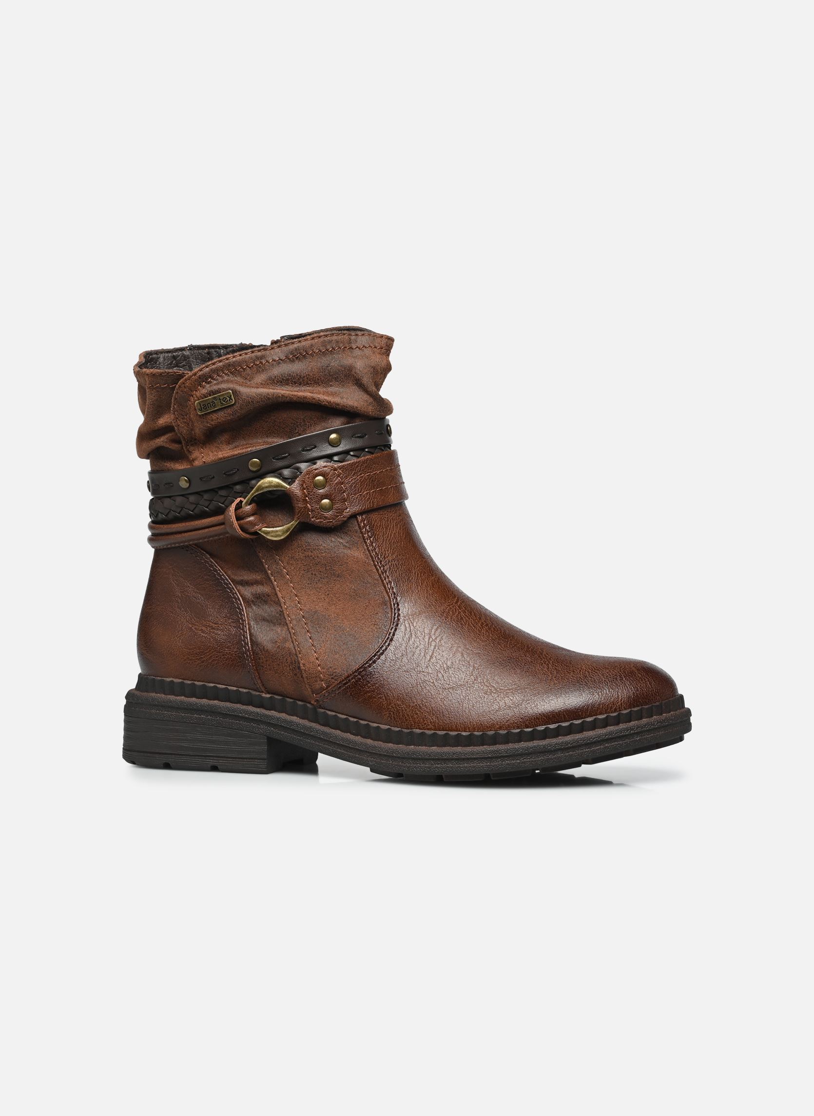 Niedrige Ankle Boots 25464-43 damen braun Jana shoes Niedrige Ankle Boots 25464-43 damen braun COGNAC