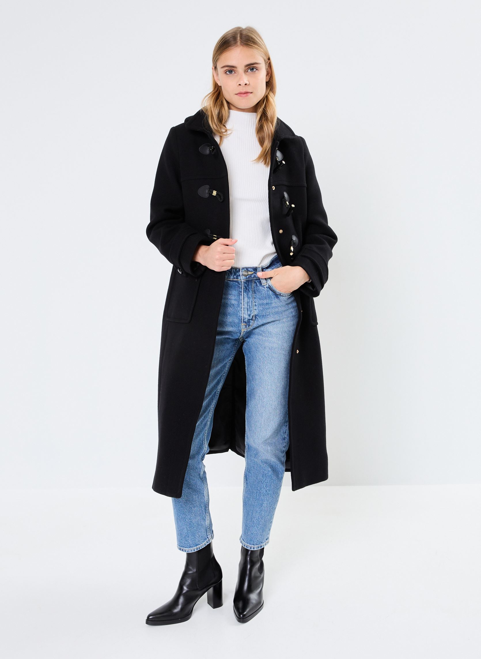 Dufflecoat GICABAN laine damen schwarz Georgia Rose Dufflecoat GICABAN laine damen schwarz NOIR